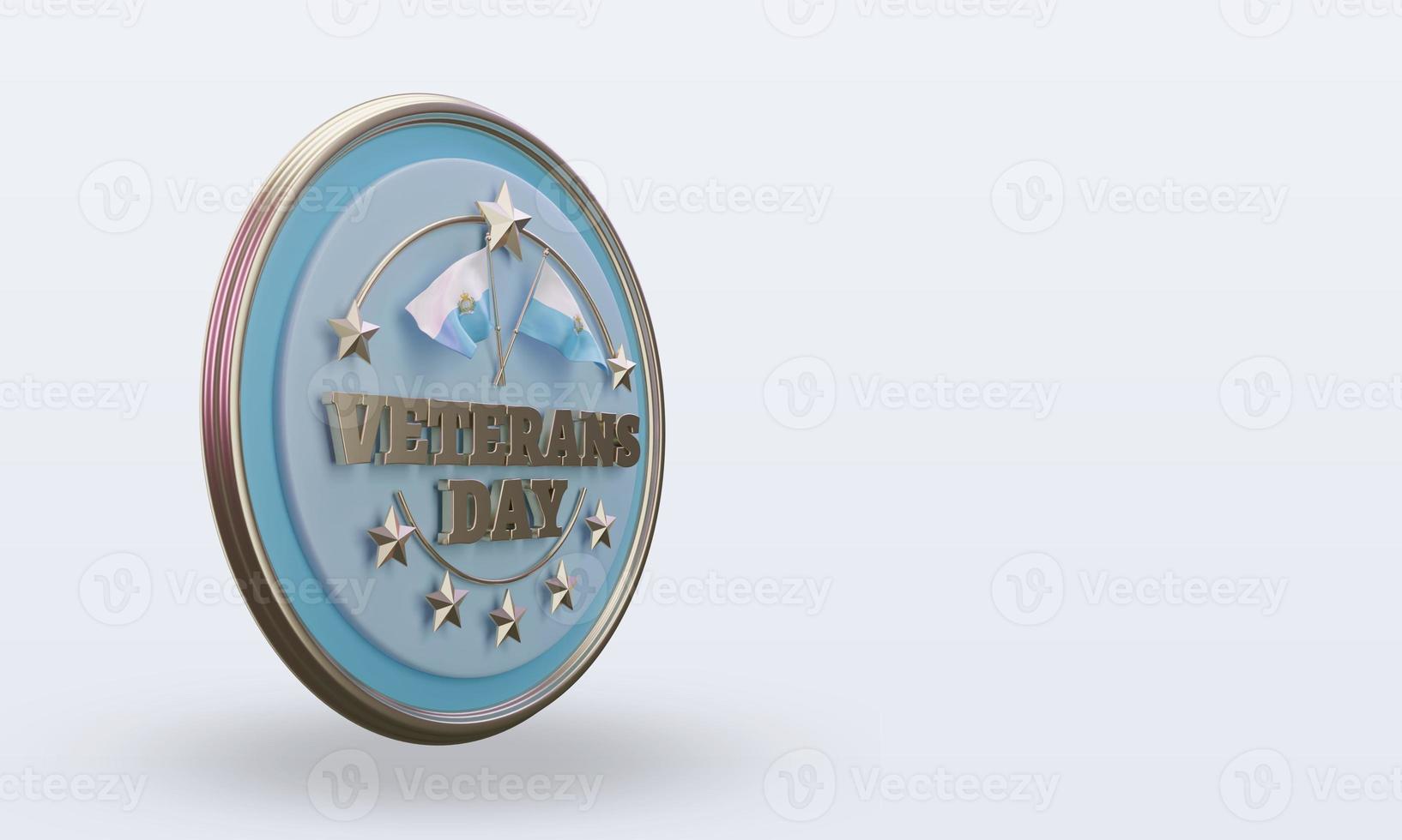 3d día de los veteranos san marino renderizado vista izquierda foto