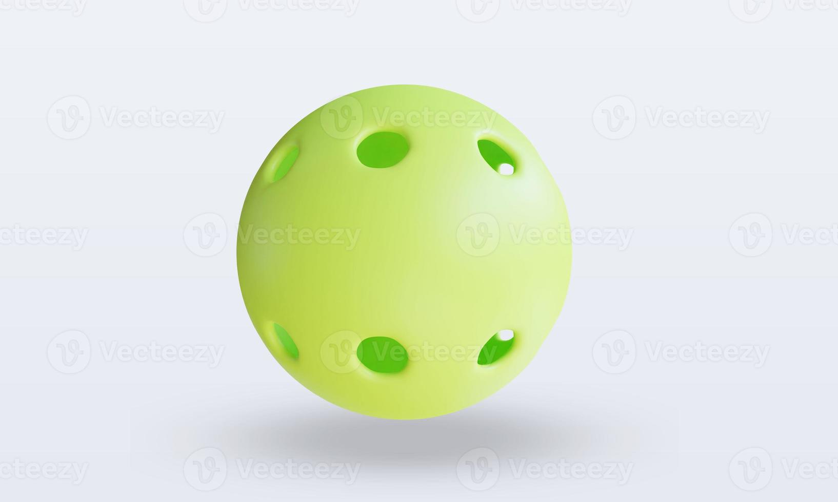 3d Sport Ball Pickleball rendering front view photo
