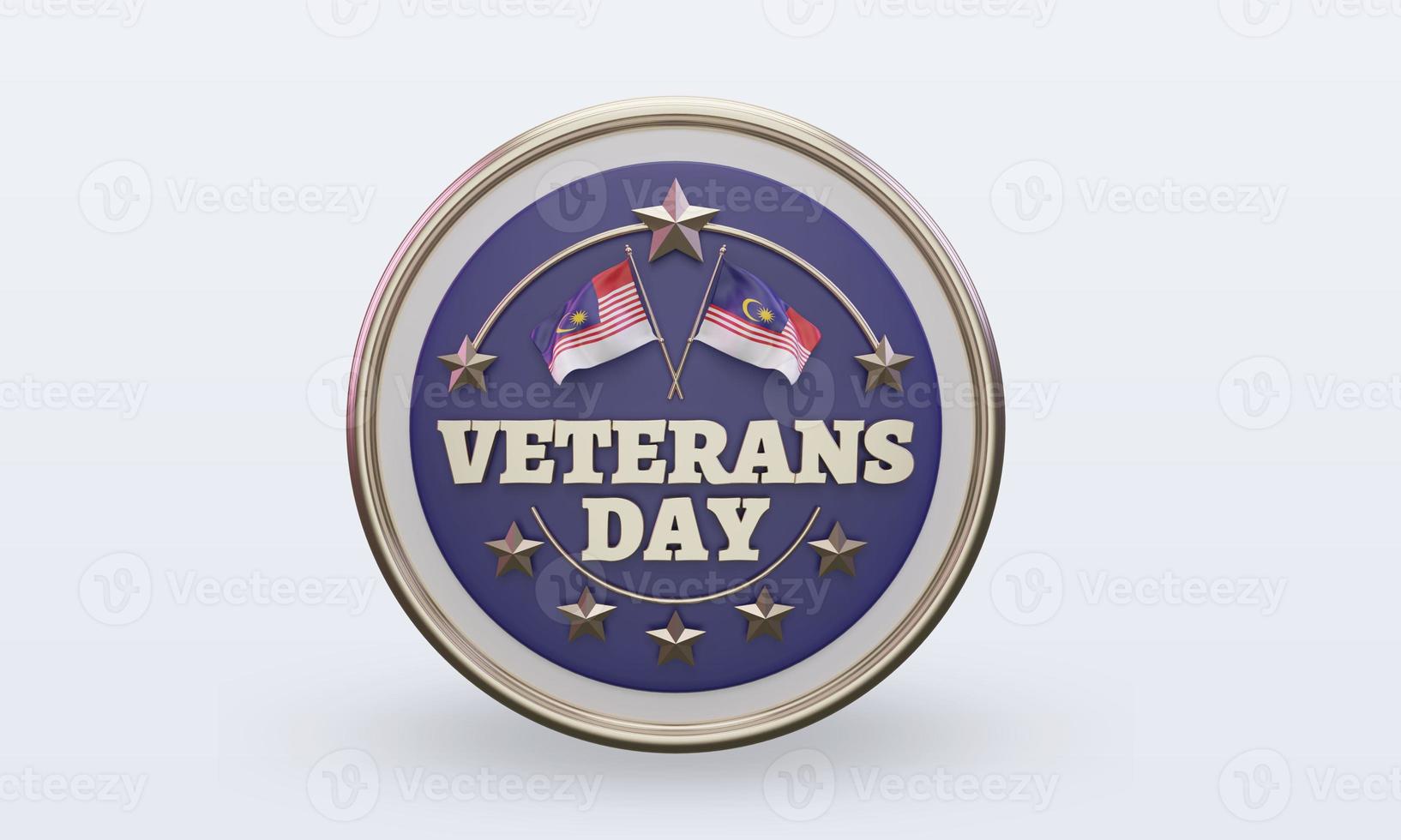 3d Veterans day Malaysia rendering front view photo