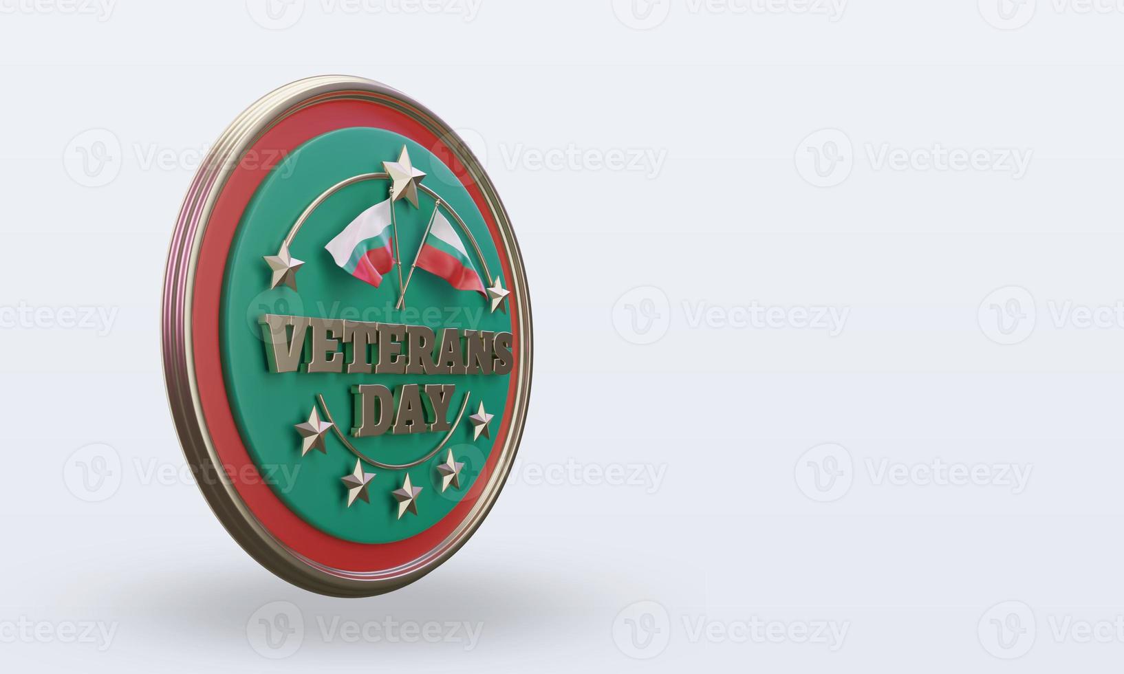 3d Veterans day Bulgaria rendering left view photo
