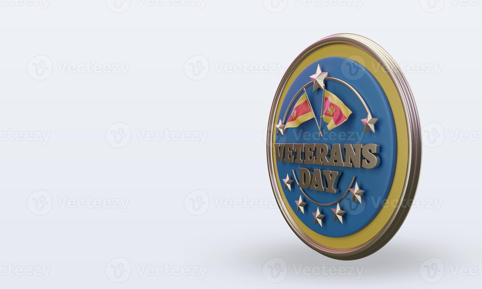 3d Veterans day Montenegro rendering right view photo