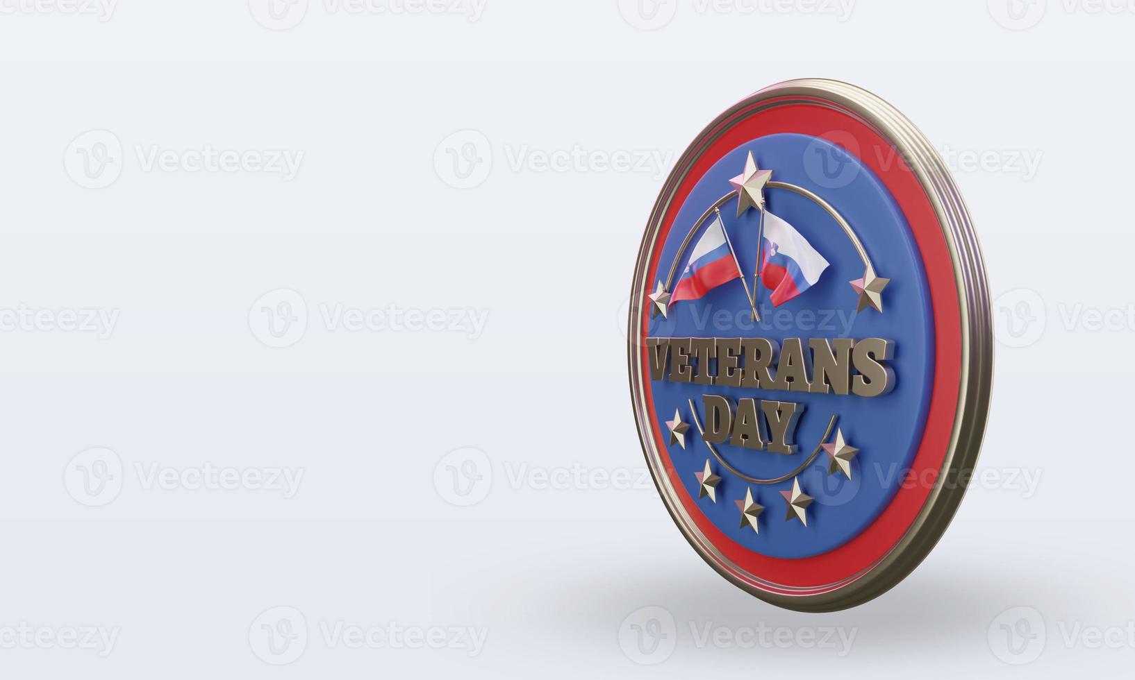 3d Veterans day Slovenia rendering right view photo