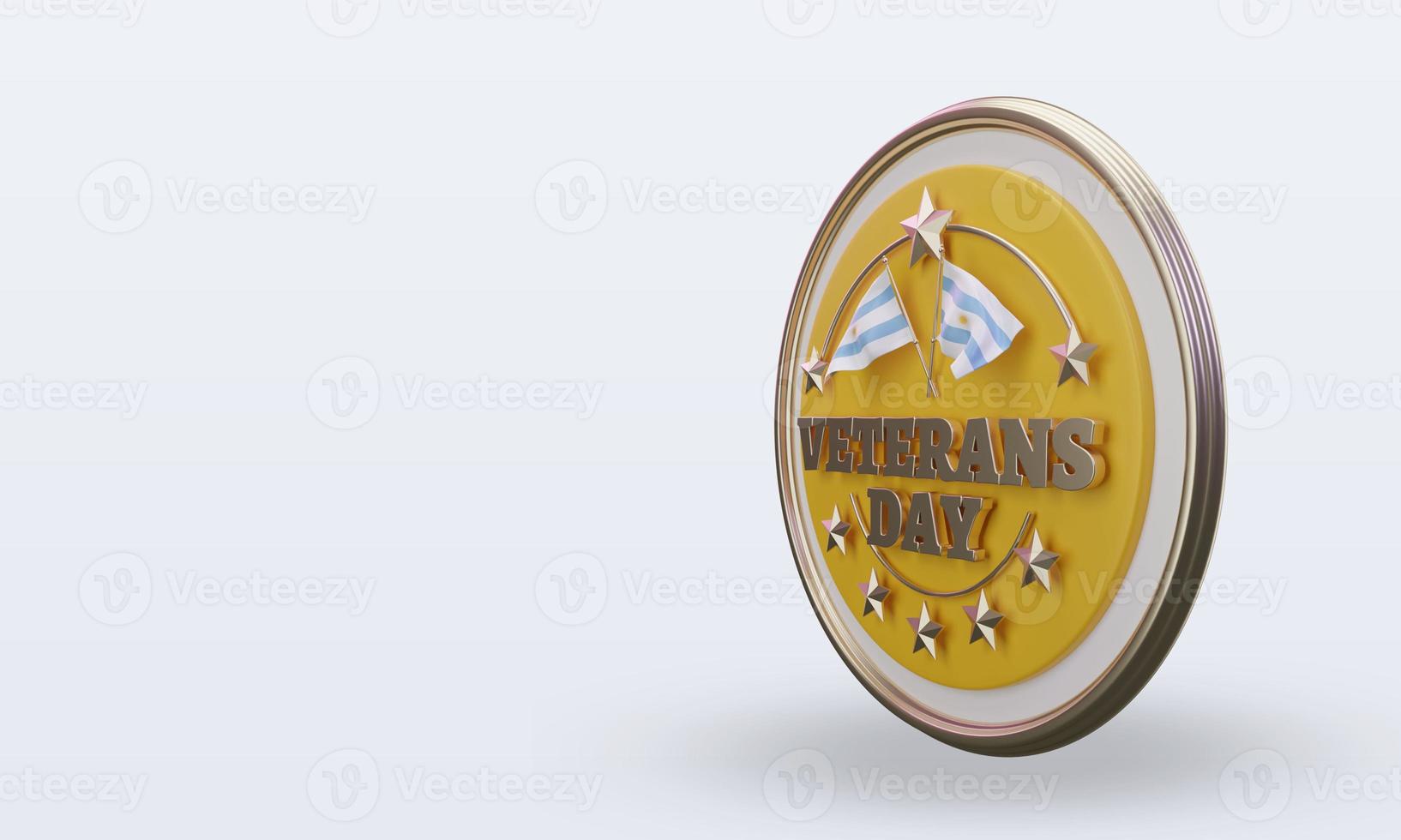 3d Veterans day Argentina rendering right view photo