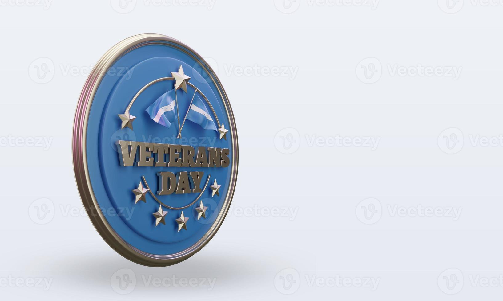 3d Veterans day Honduras rendering left view photo