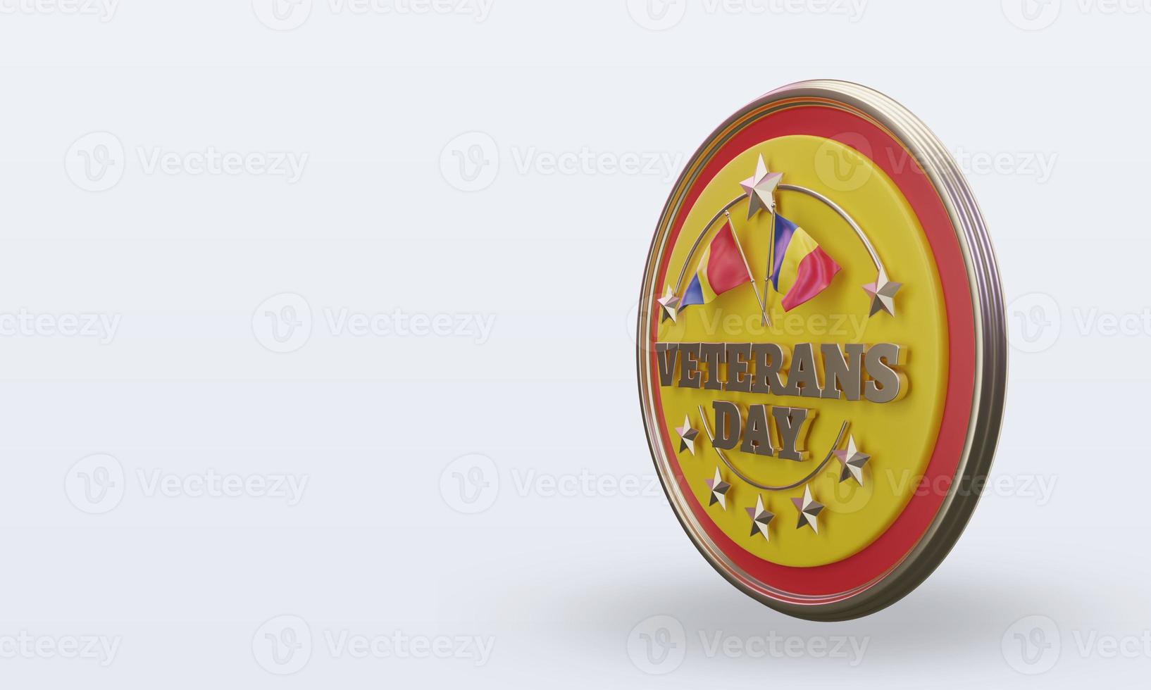3d Veterans day Romania rendering right view photo