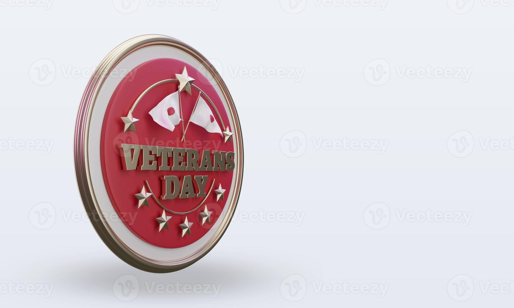 3d Veterans day Japan rendering left view photo