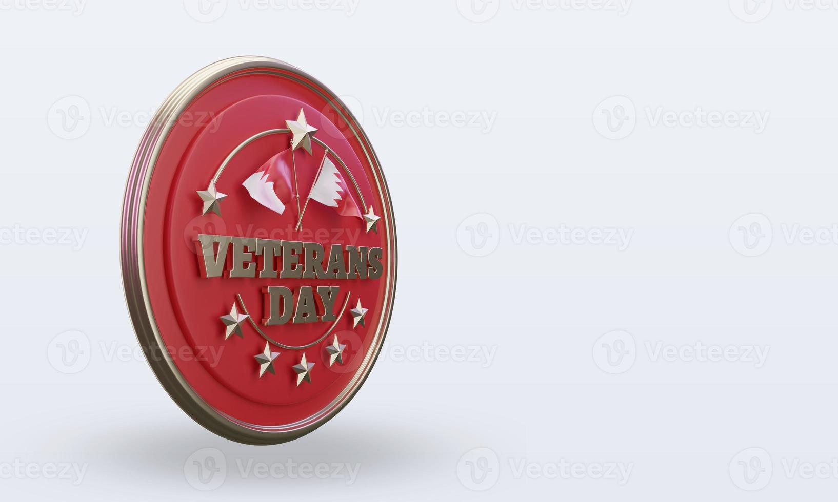 3d Veterans day Bahrain rendering left view photo