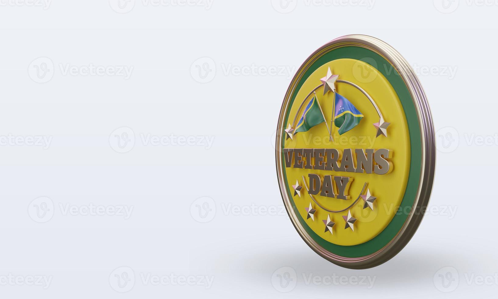 3d Veterans day Solomon Islands rendering right view photo