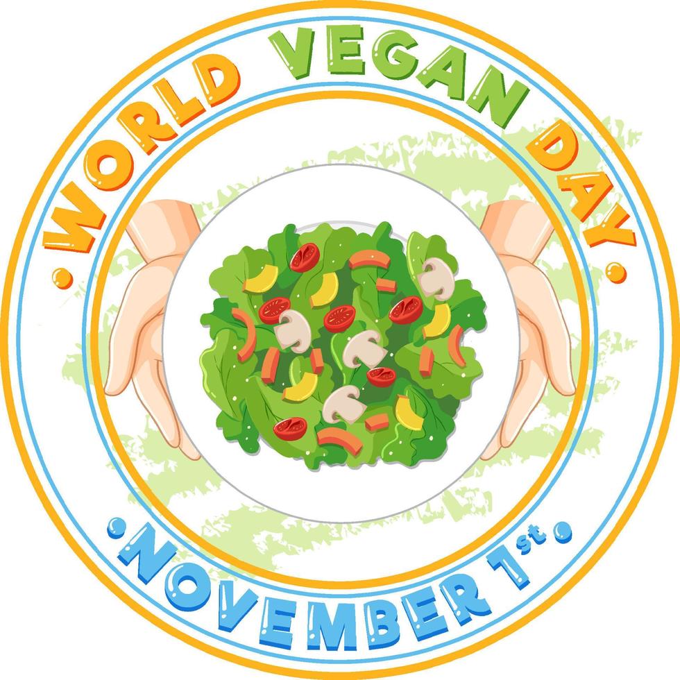 World Vegan Day Banner Design vector