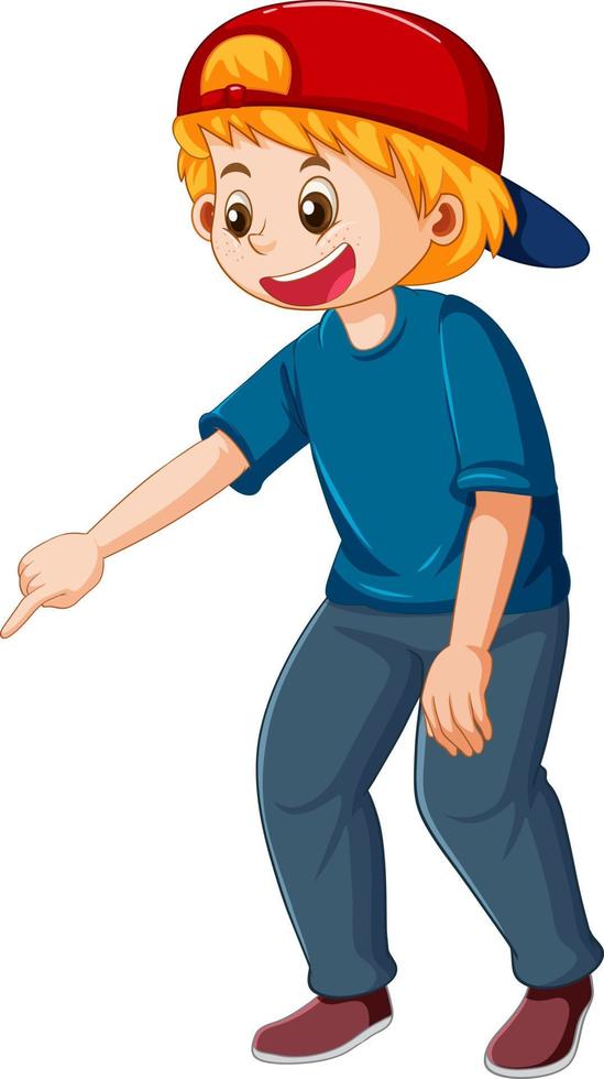 un niño riendo personaje de dibujos animados 11476123 Vector en Vecteezy
