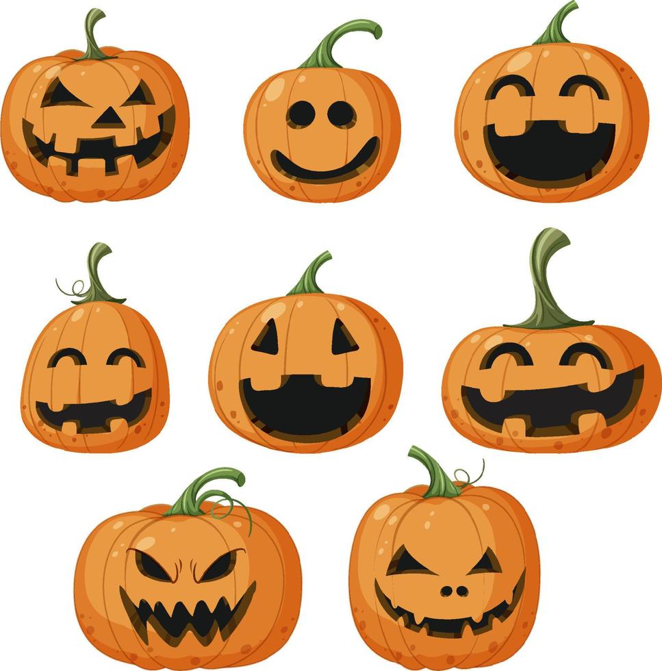 calabaza de halloween o jack o linterna vector