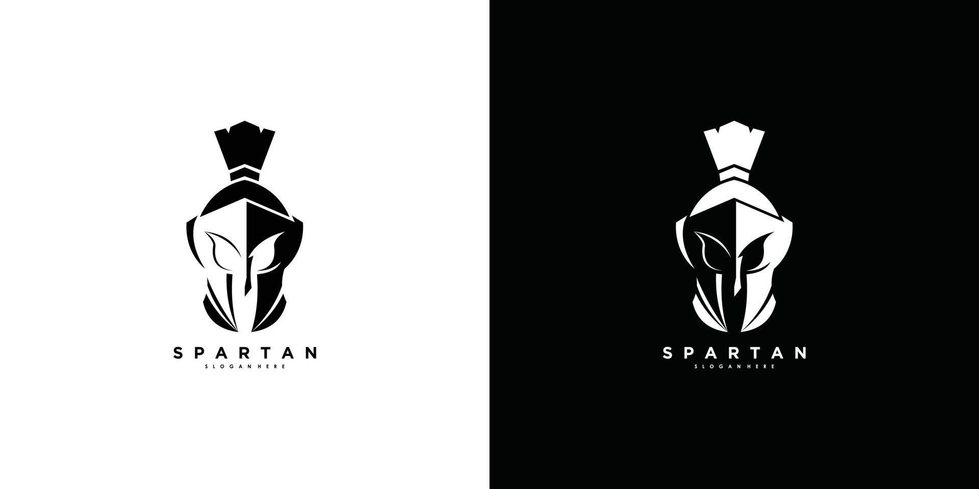 Spartan logo design vector with modern and creative concept