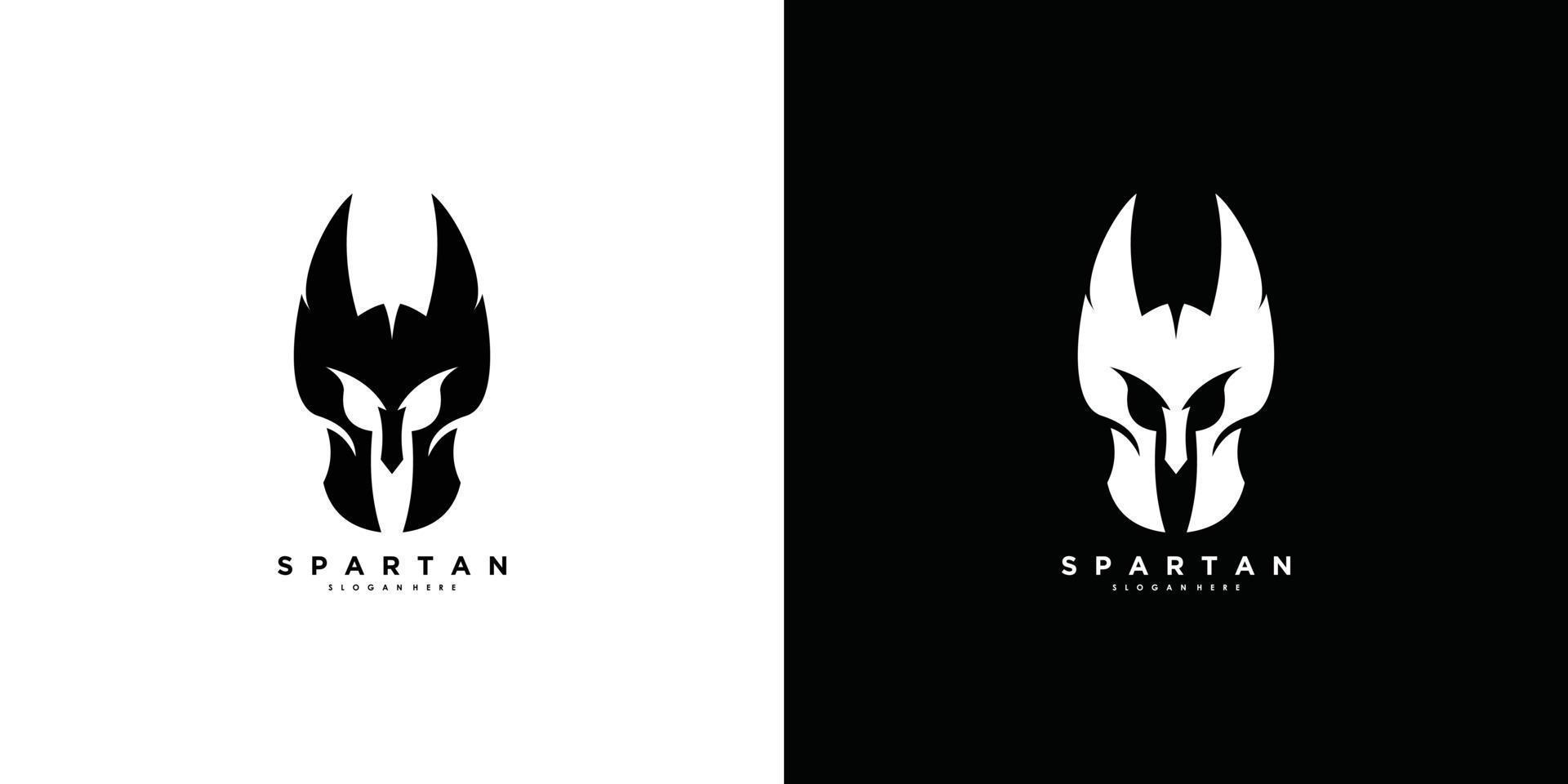 Spartan logo design vector with modern and creative concept