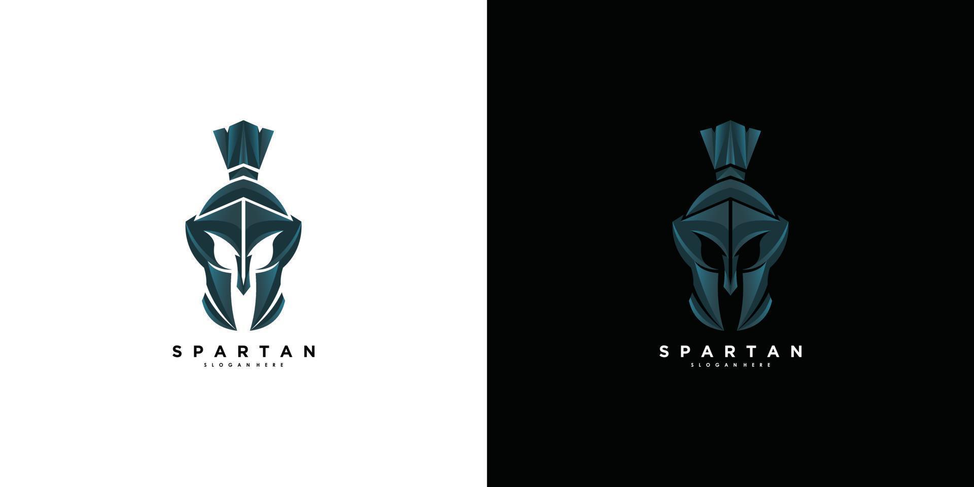 vector de diseño de logotipo espartano con concepto moderno y creativo