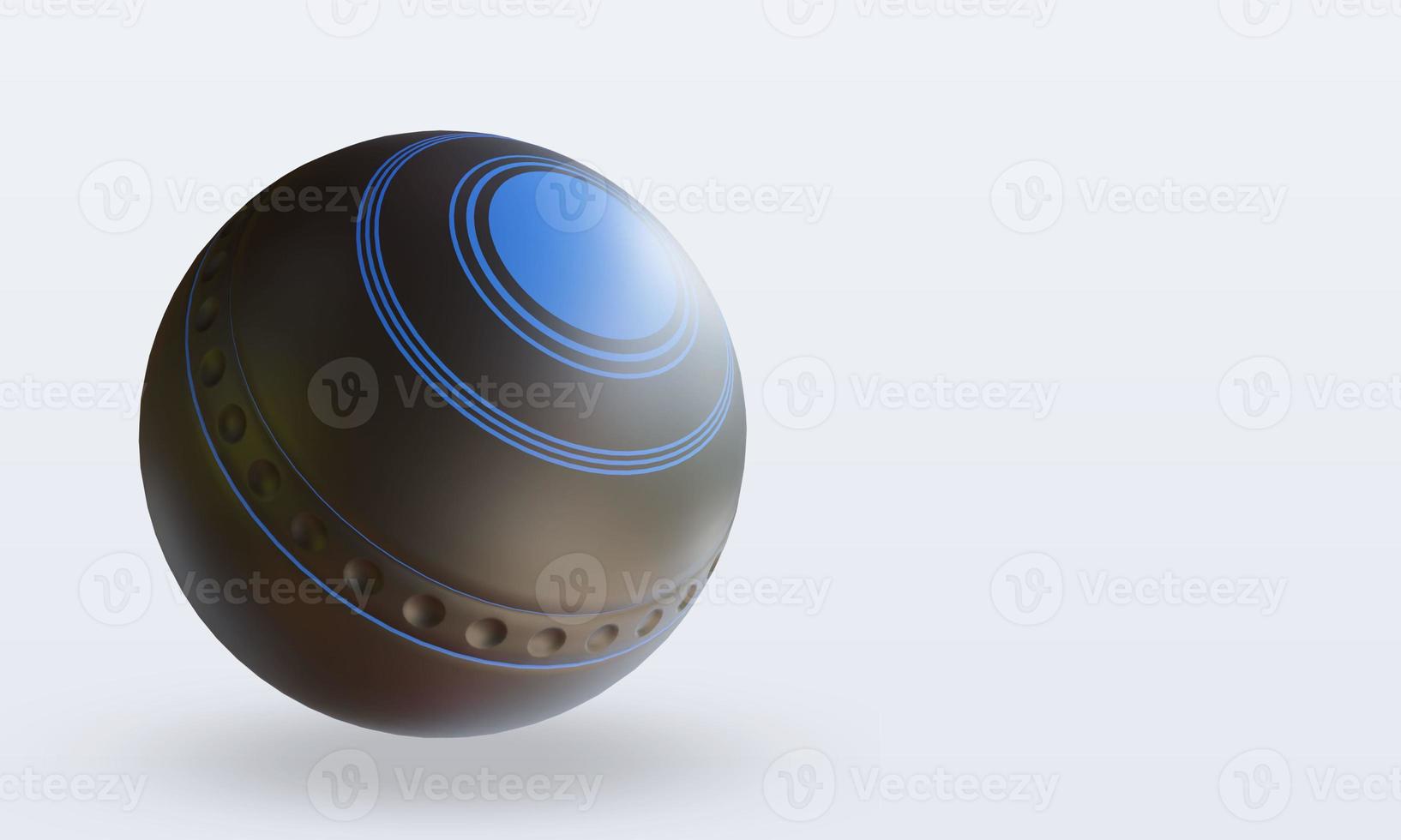 3d Sport Ball Lawn Bowls rendering left view photo