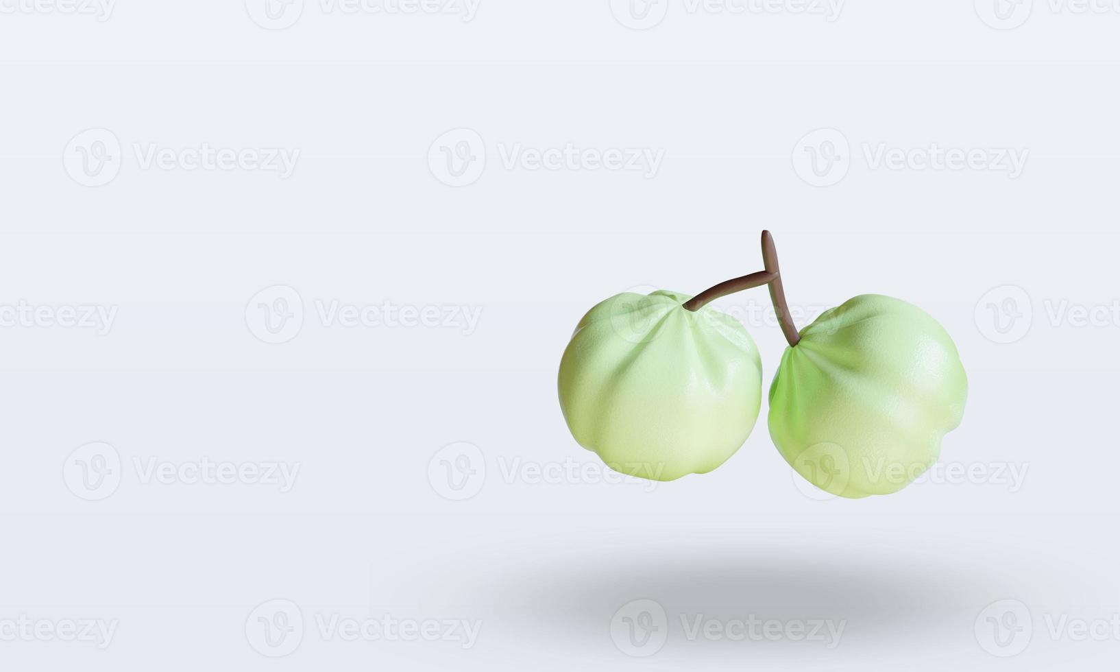 3d Fruits Cermai rendering top view photo