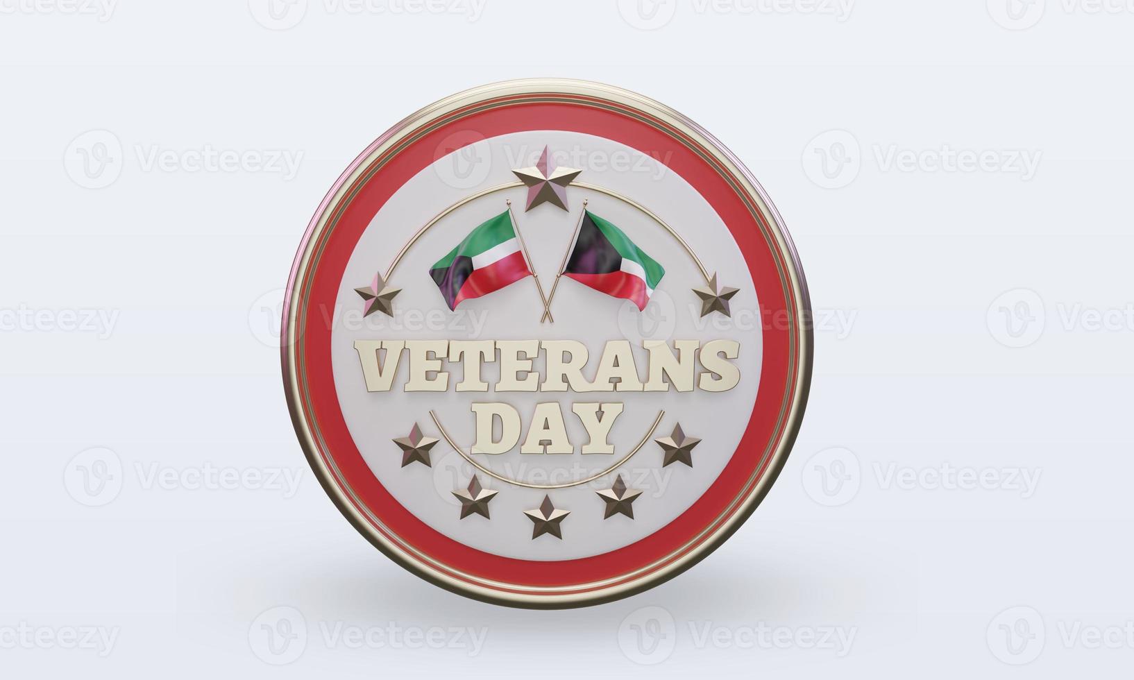 3d Veterans day Kuwait rendering front view photo