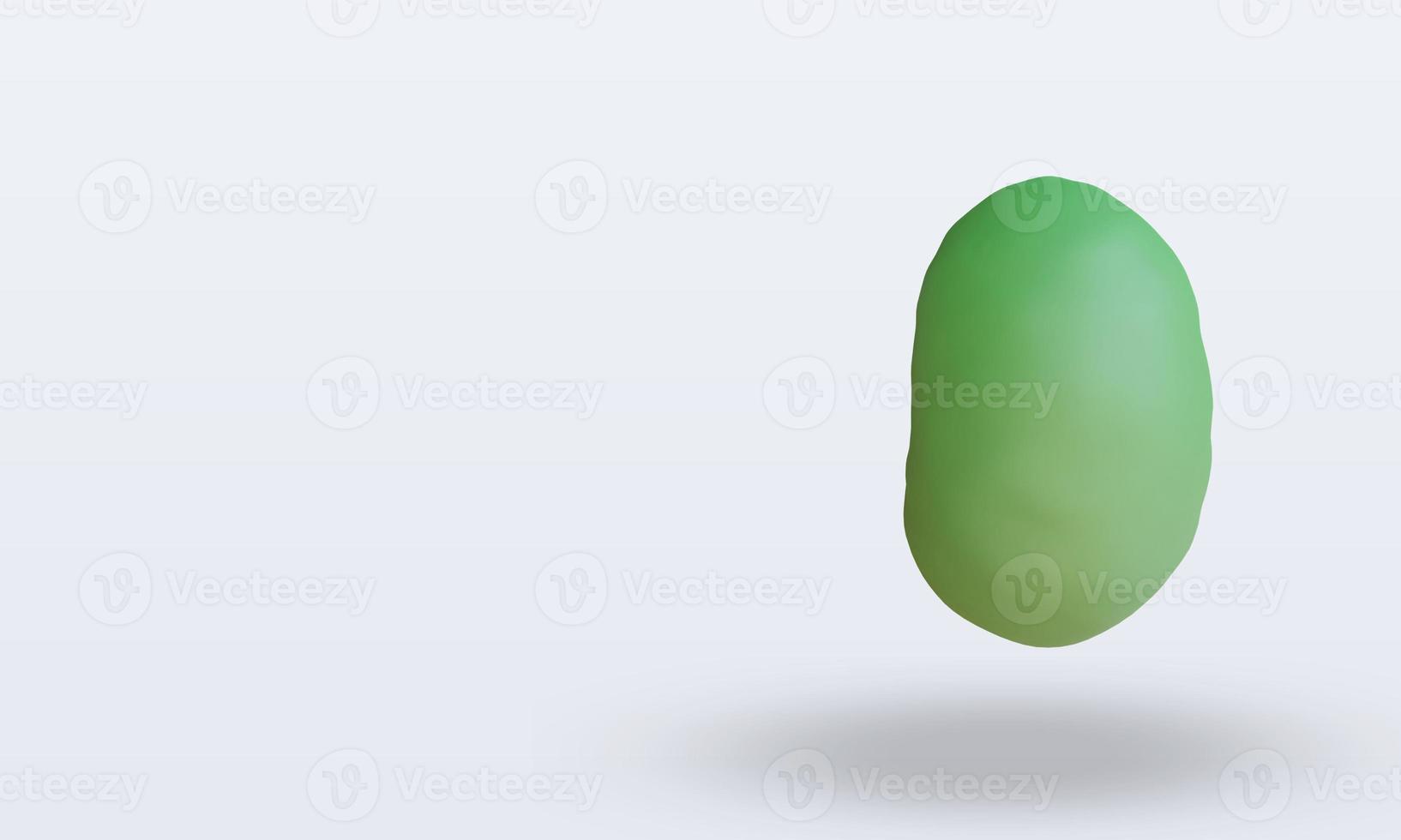 3d Vegetable mung bean rendering right view photo