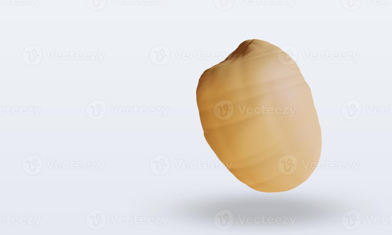 3d Vegetable Potatoes rendering top view photo