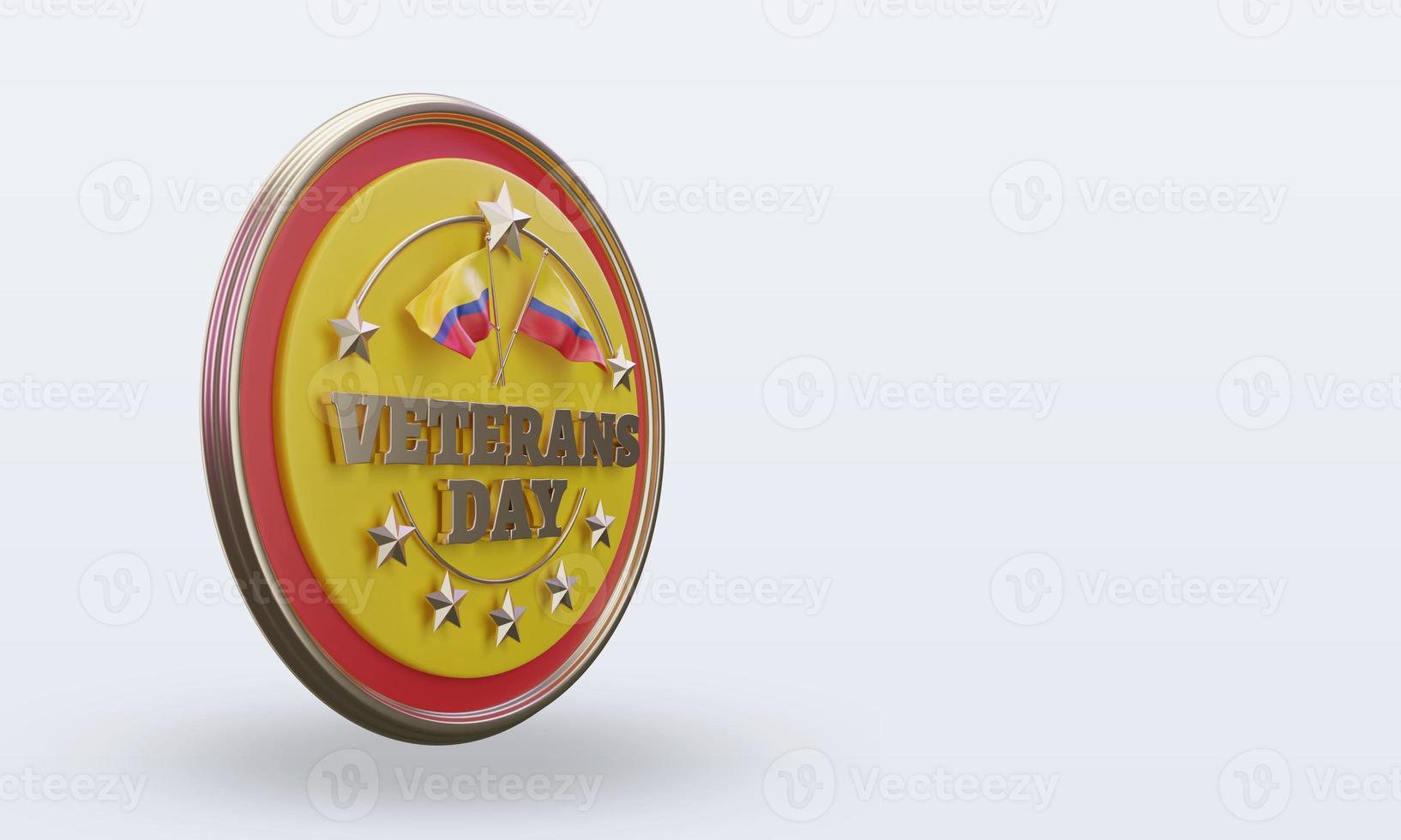 3d Veterans day Colombia rendering left view photo