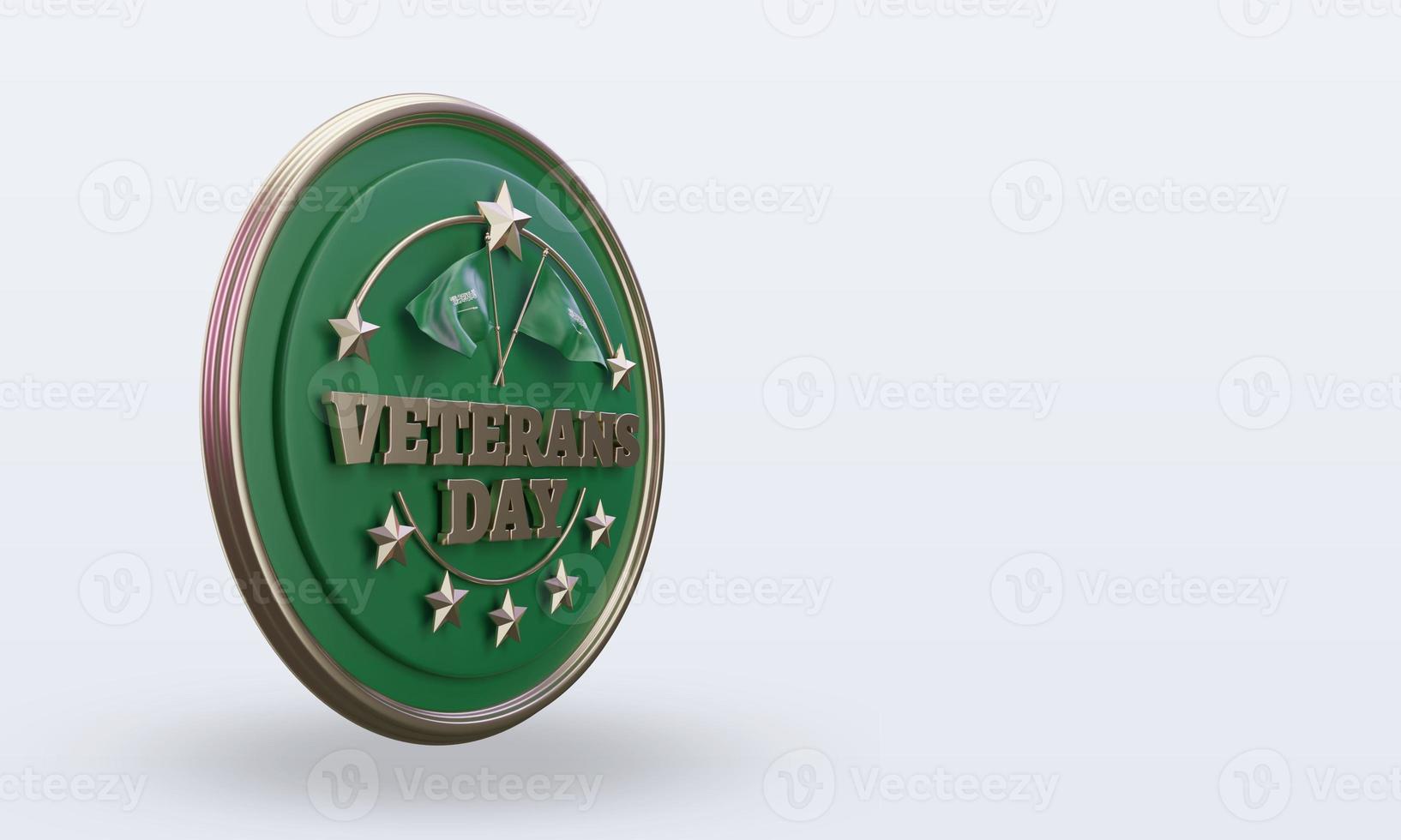 3d día de los veteranos representación de arabia saudita vista izquierda foto