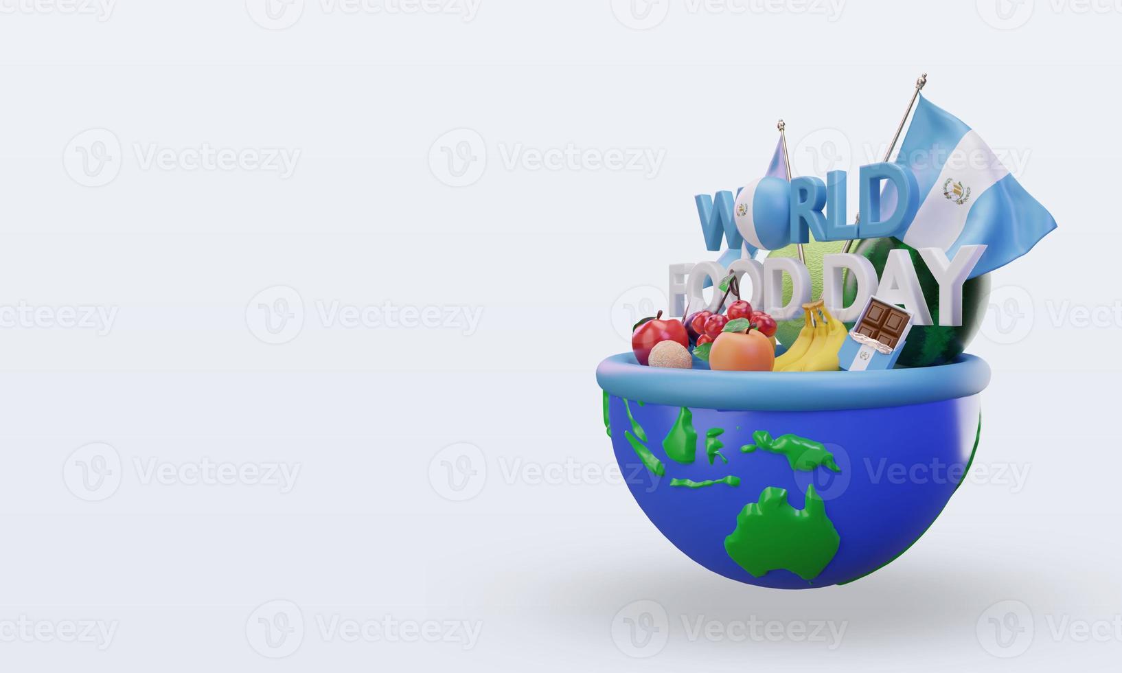 3d World Food Day Guatemala rendering right view photo