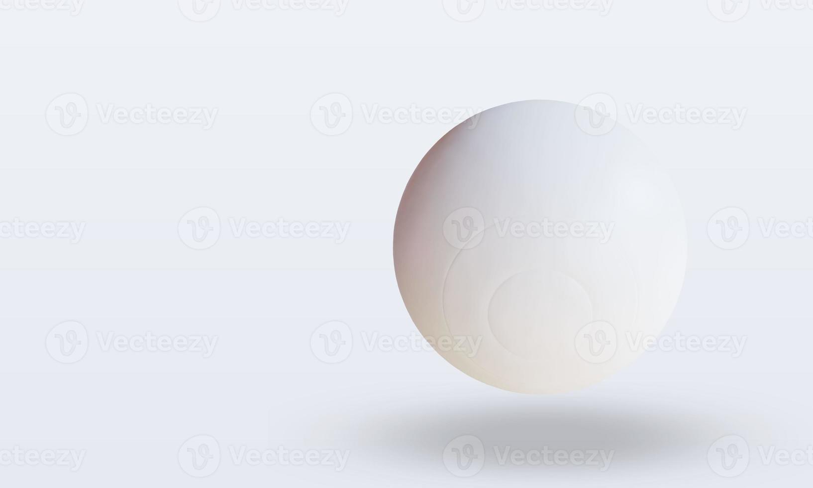 3d Sport Ball Lacrosse Ball rendering top view photo