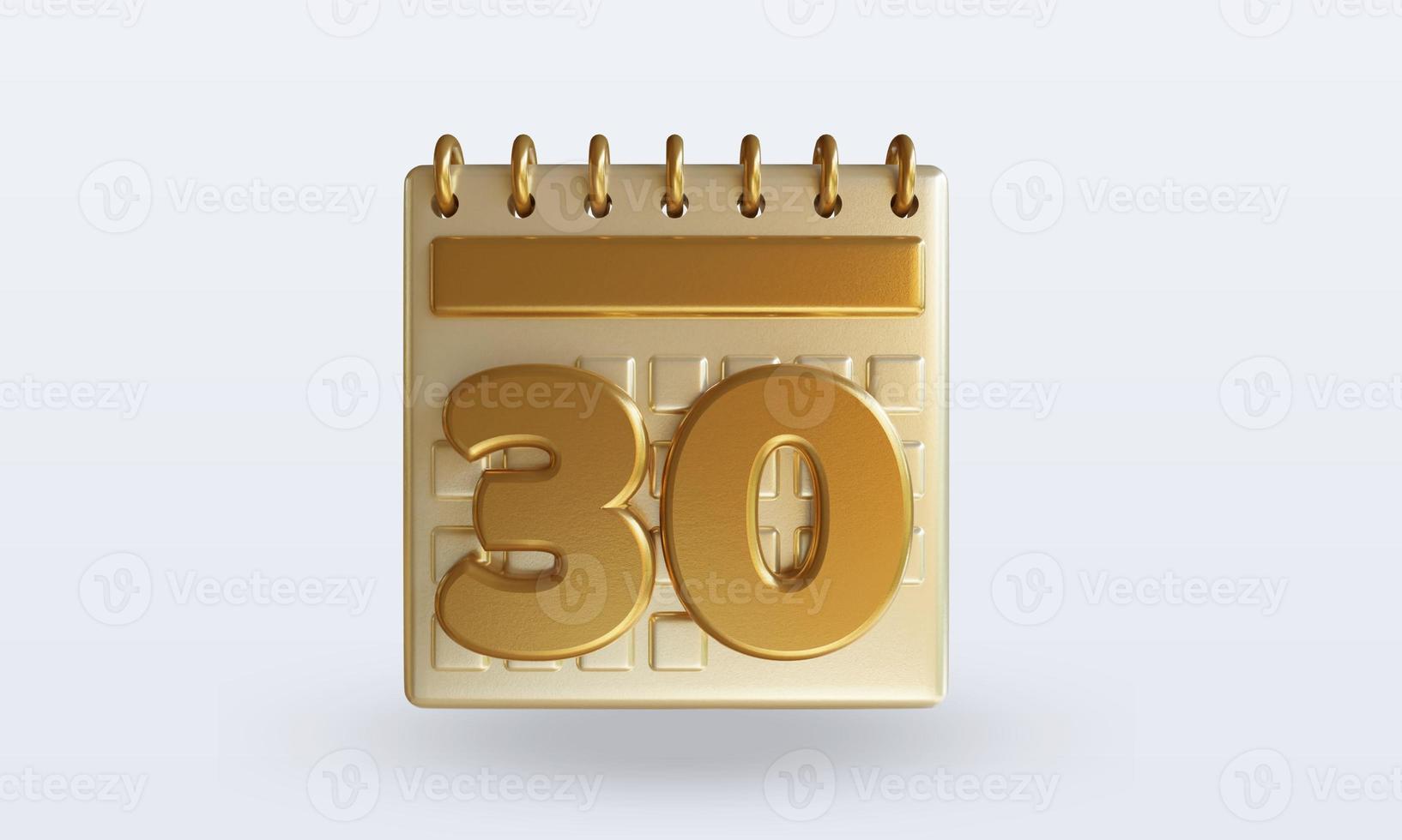 3d Calendar thirty photo