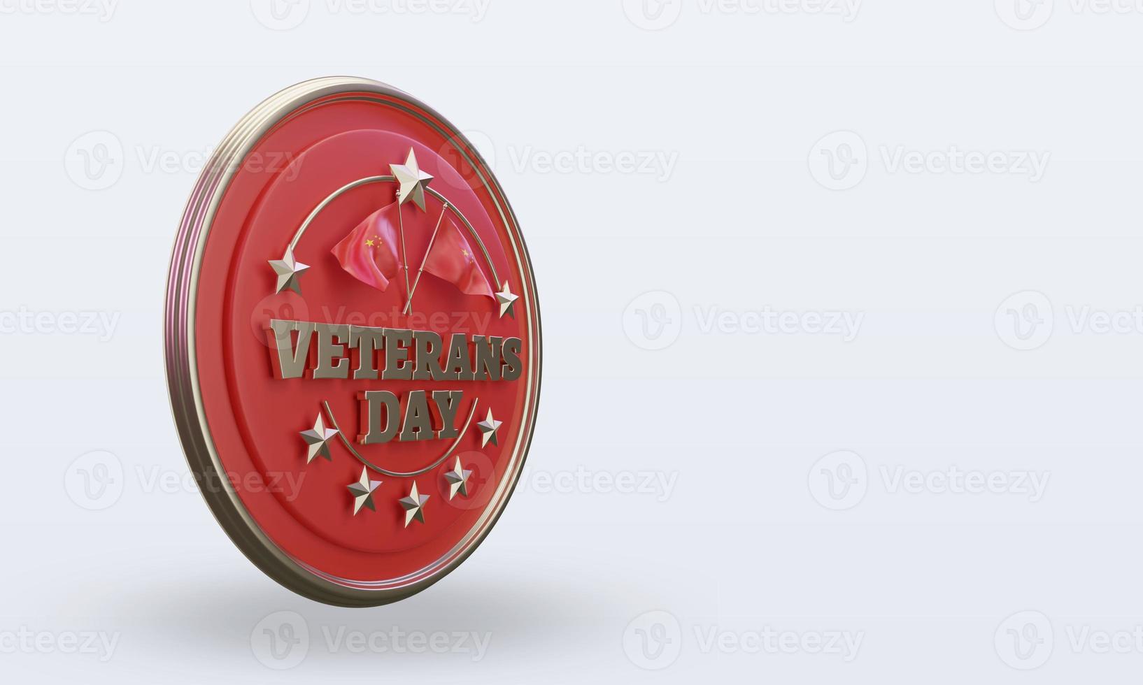3d Veterans day China rendering left view photo