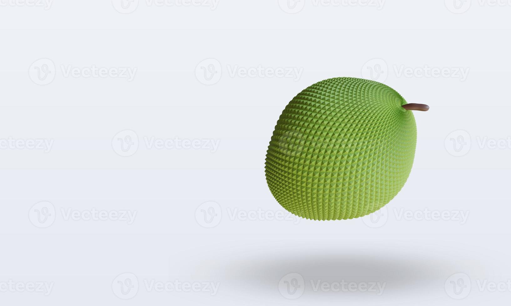 3d Fruits Jackfruit rendering top view photo