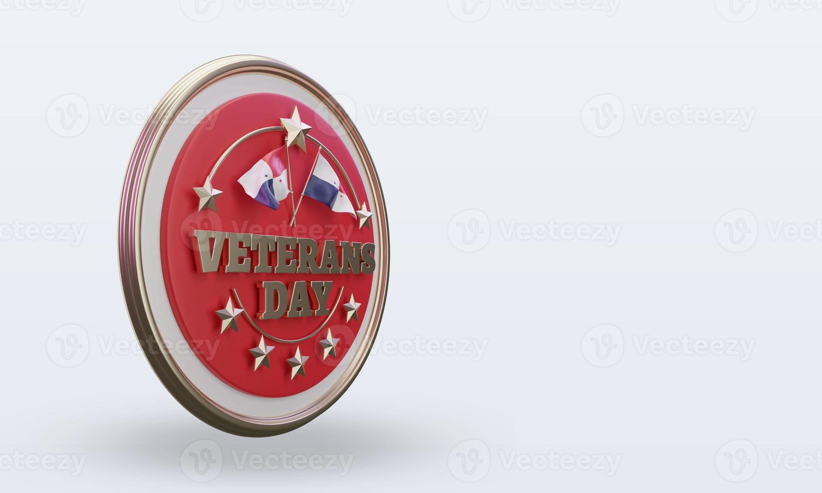 3d Veterans day Panama rendering left view photo