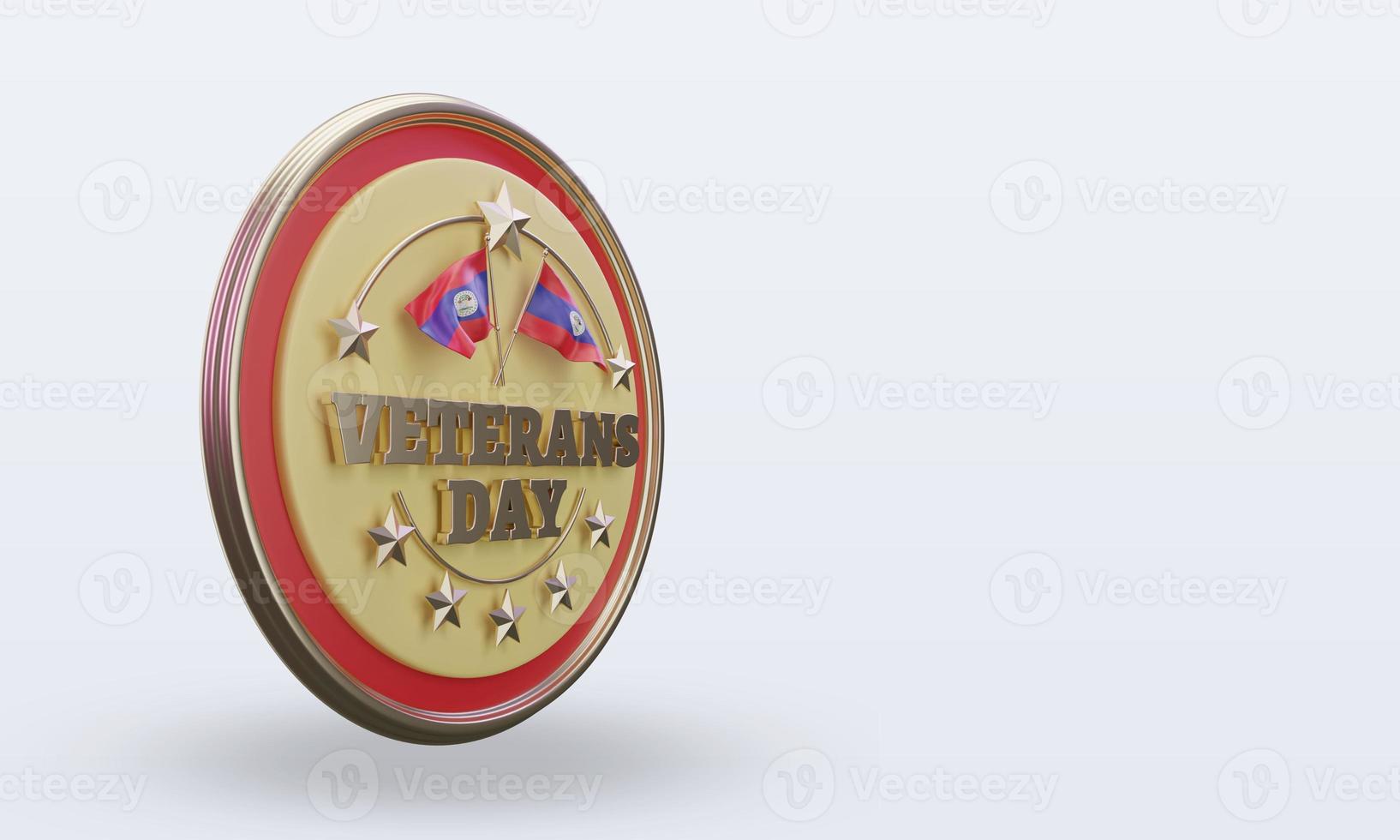3d Veterans day Belize rendering left view photo
