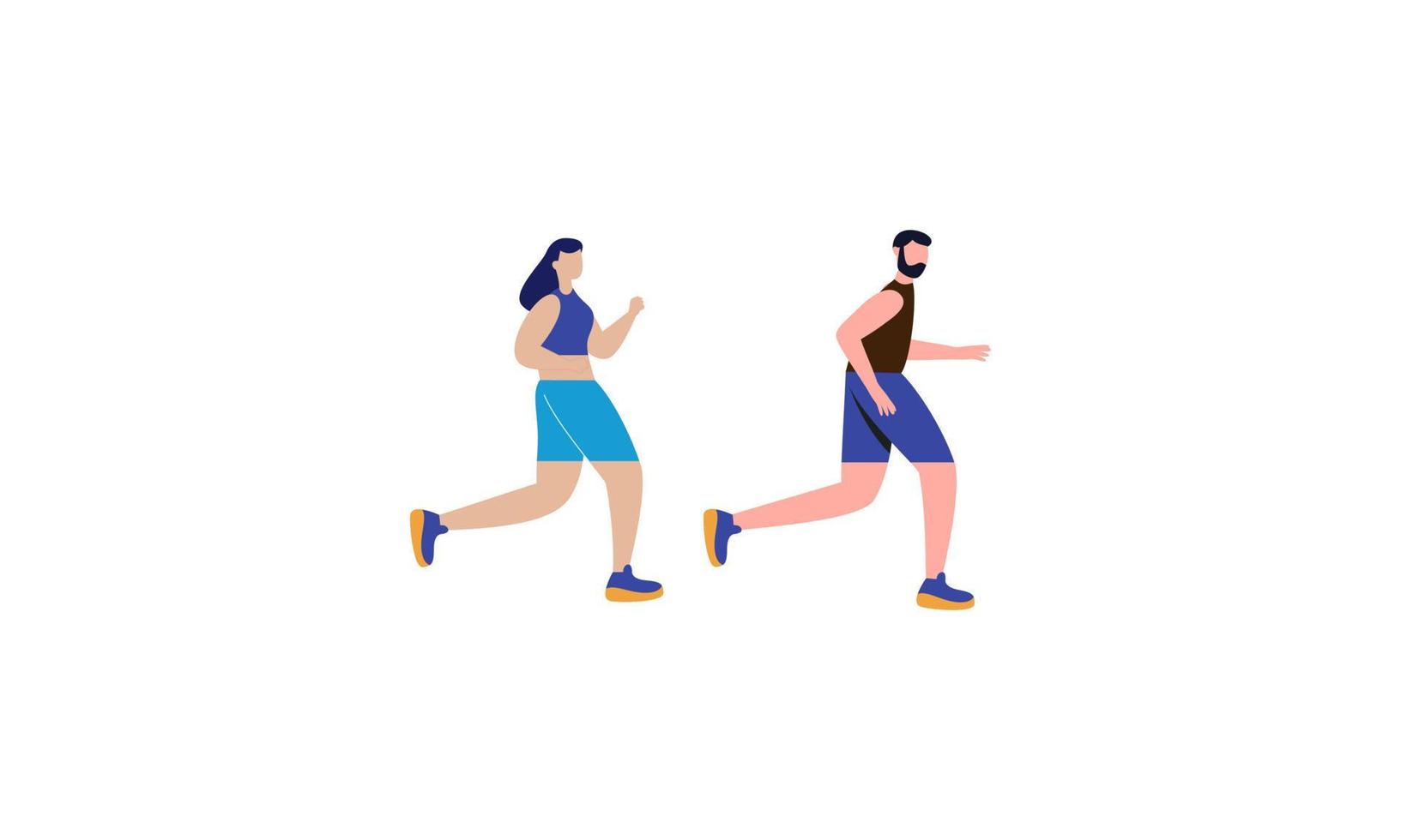 A group of athletes running. Marathon, competition, cross-country, sportsmen, athletes, runners vector