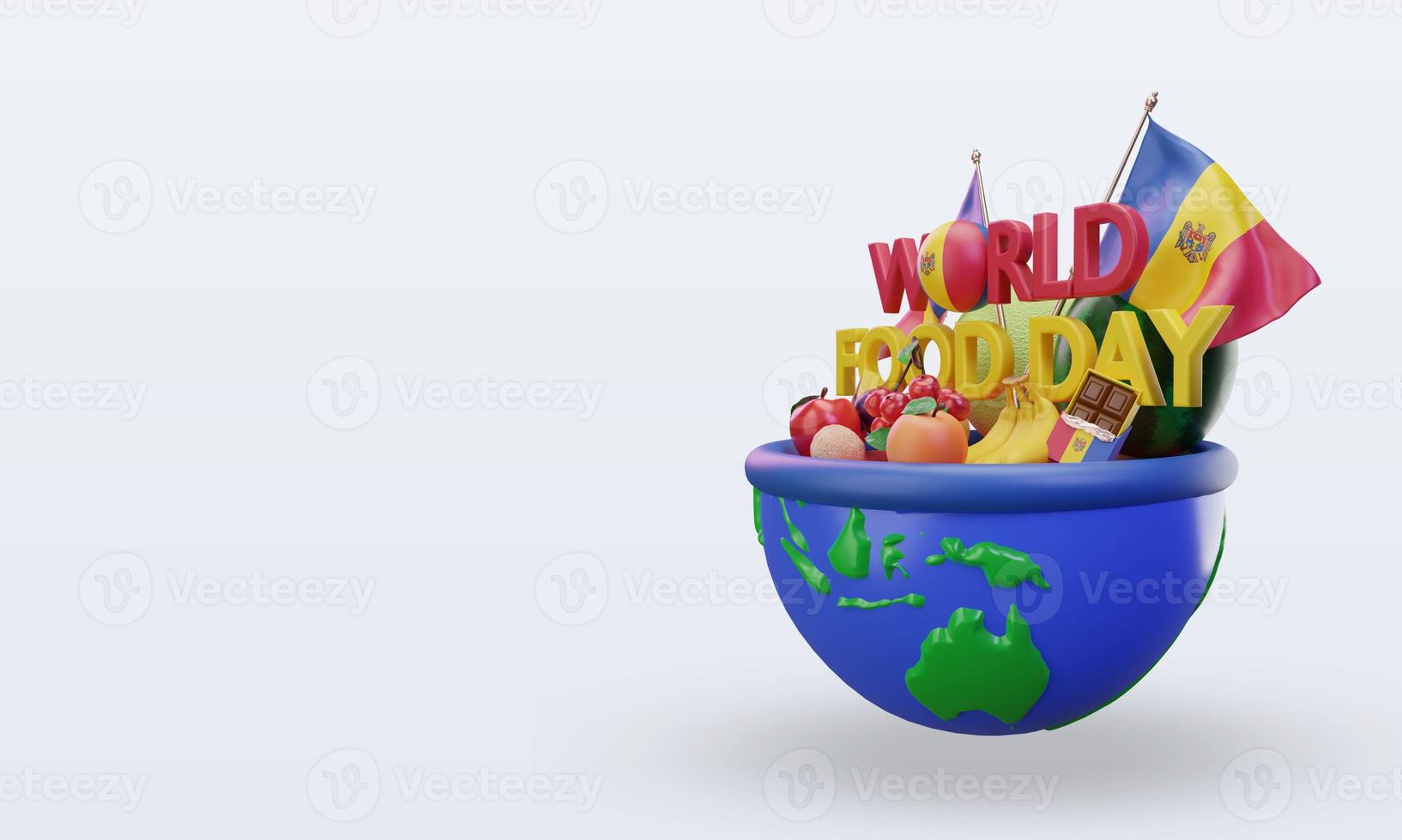 3d World Food Day Moldova rendering right view photo