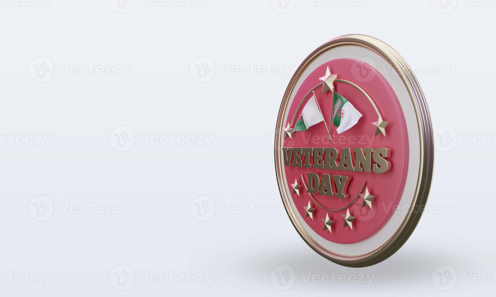 3d Veterans day Algeria rendering right view photo