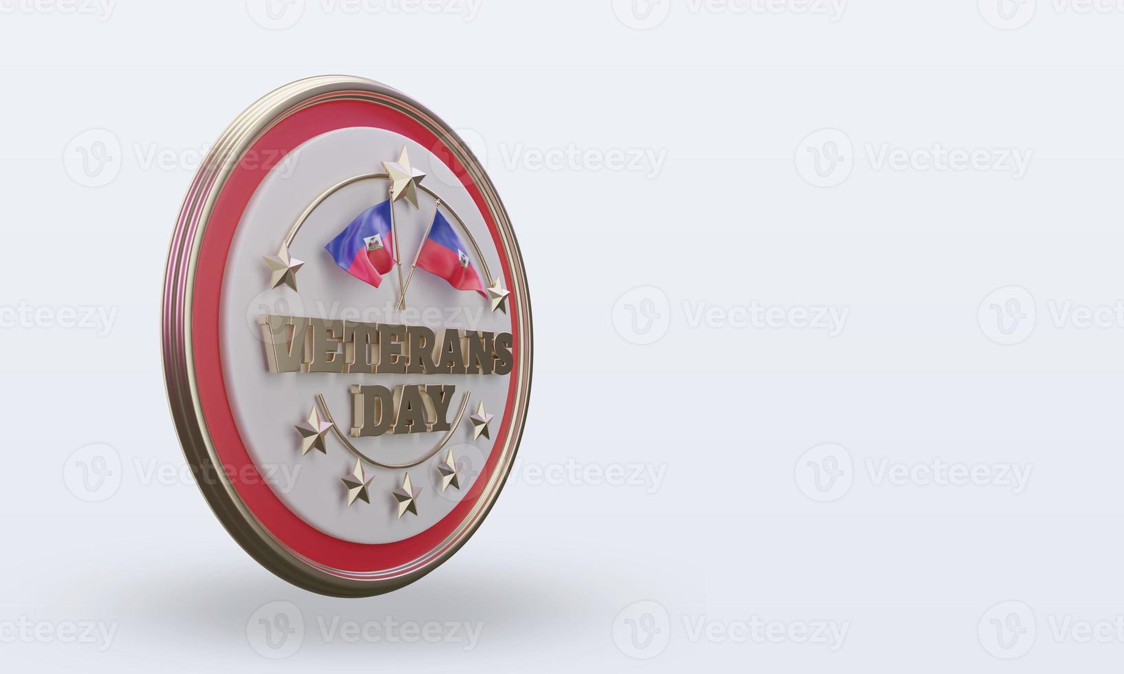 3d Veterans day Haiti rendering left view photo