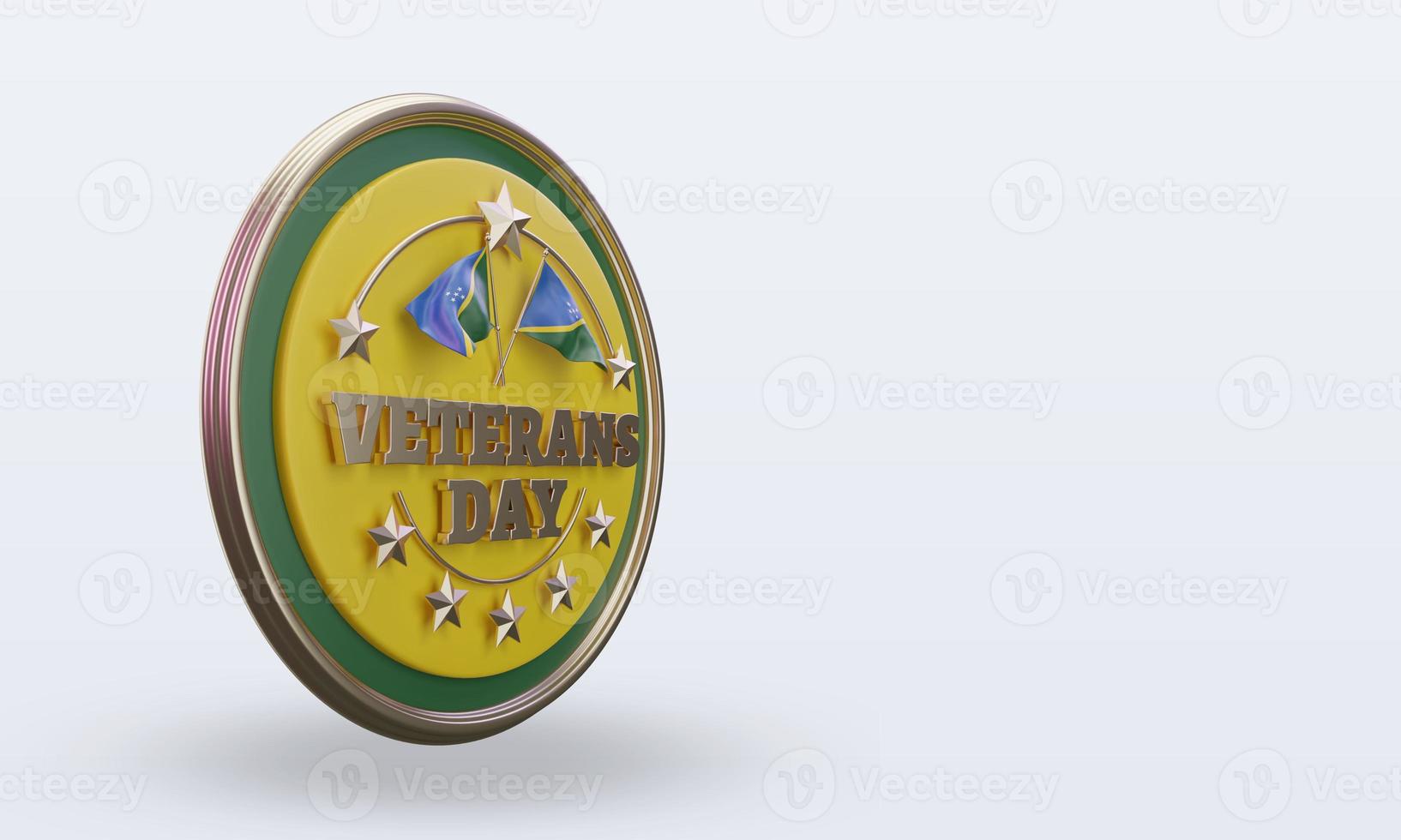 3d Veterans day Solomon Islands rendering left view photo
