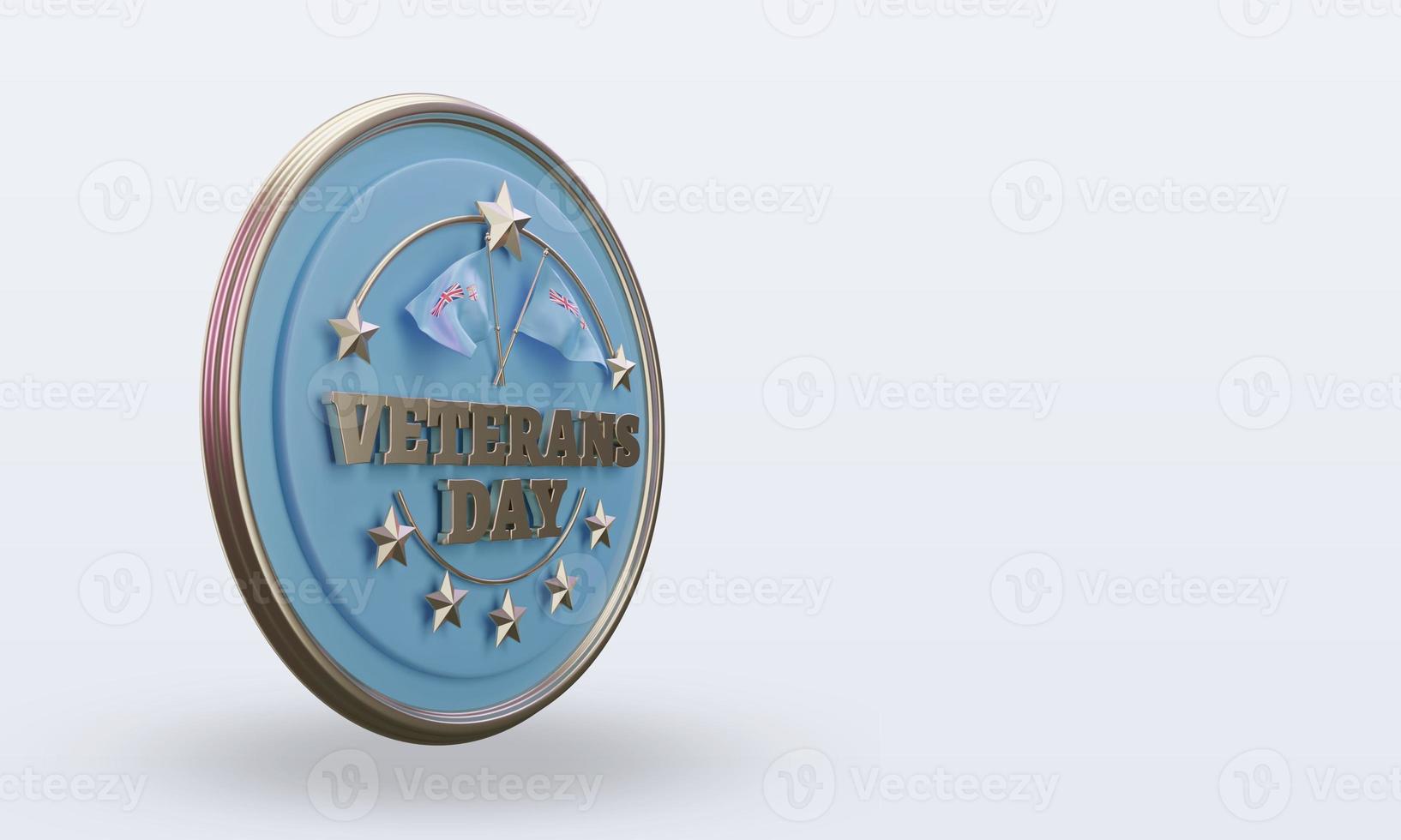 3d Veterans day Fiji rendering left view photo