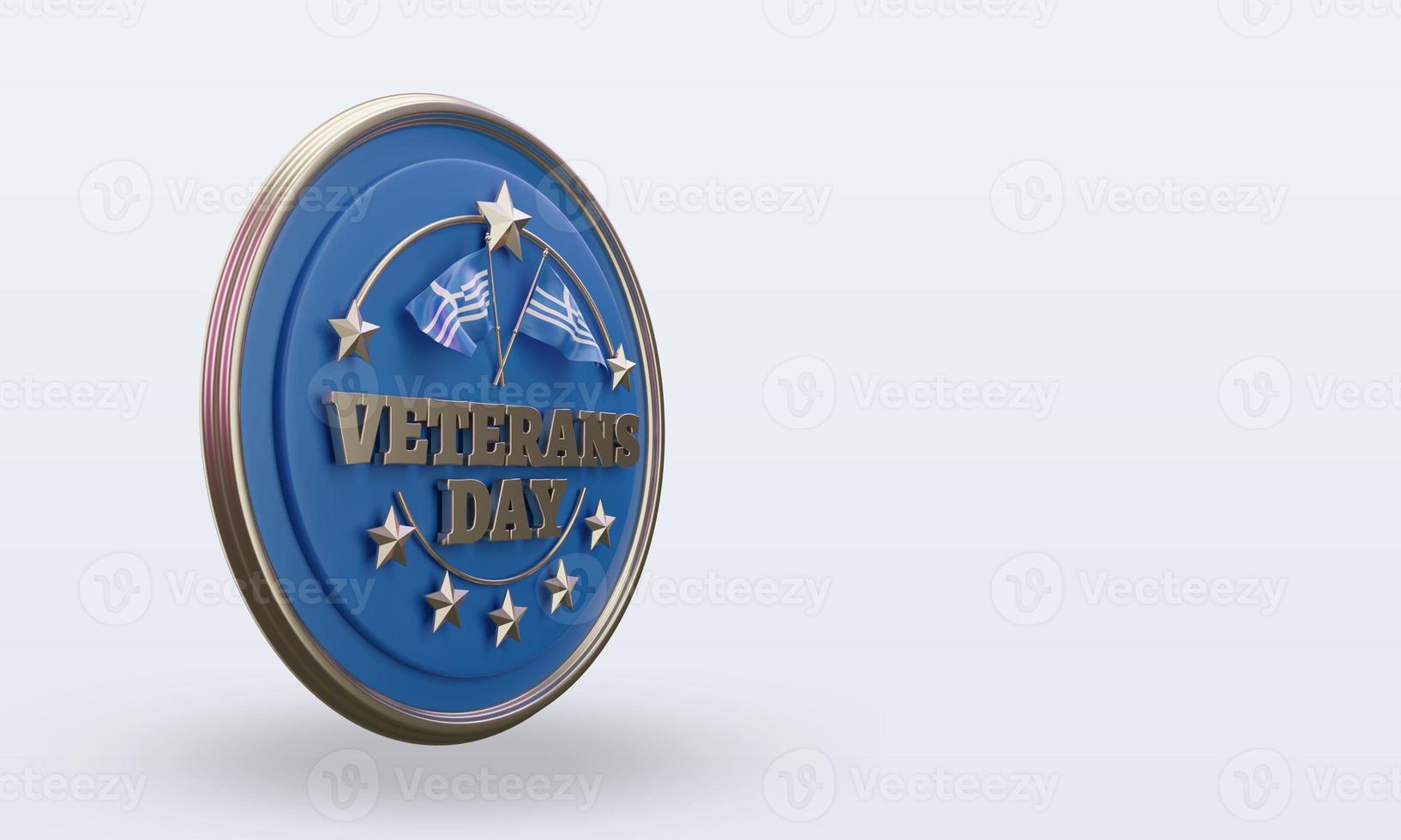3d Veterans day Greece rendering left view photo