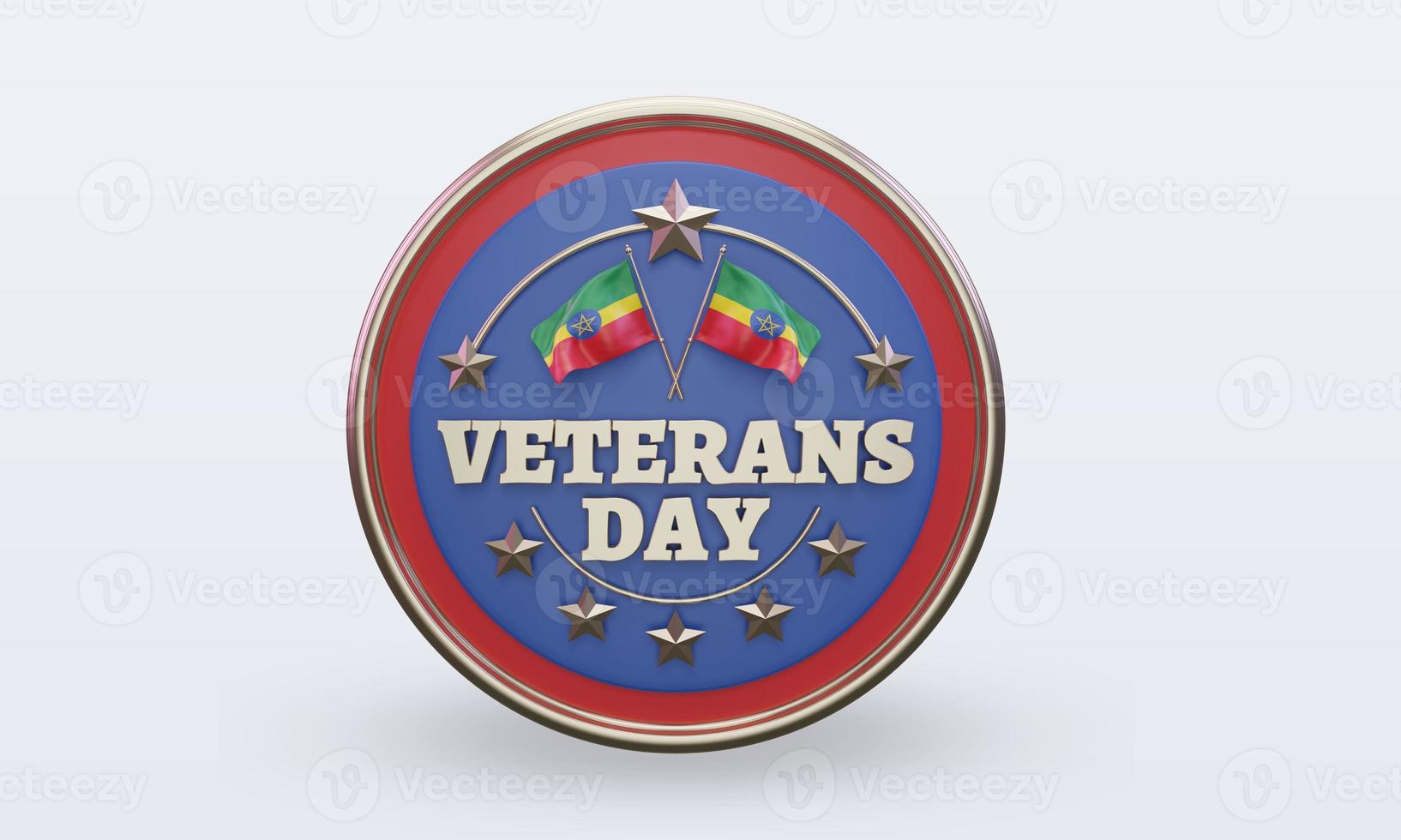 3d Veterans day Ethiopia rendering front view photo