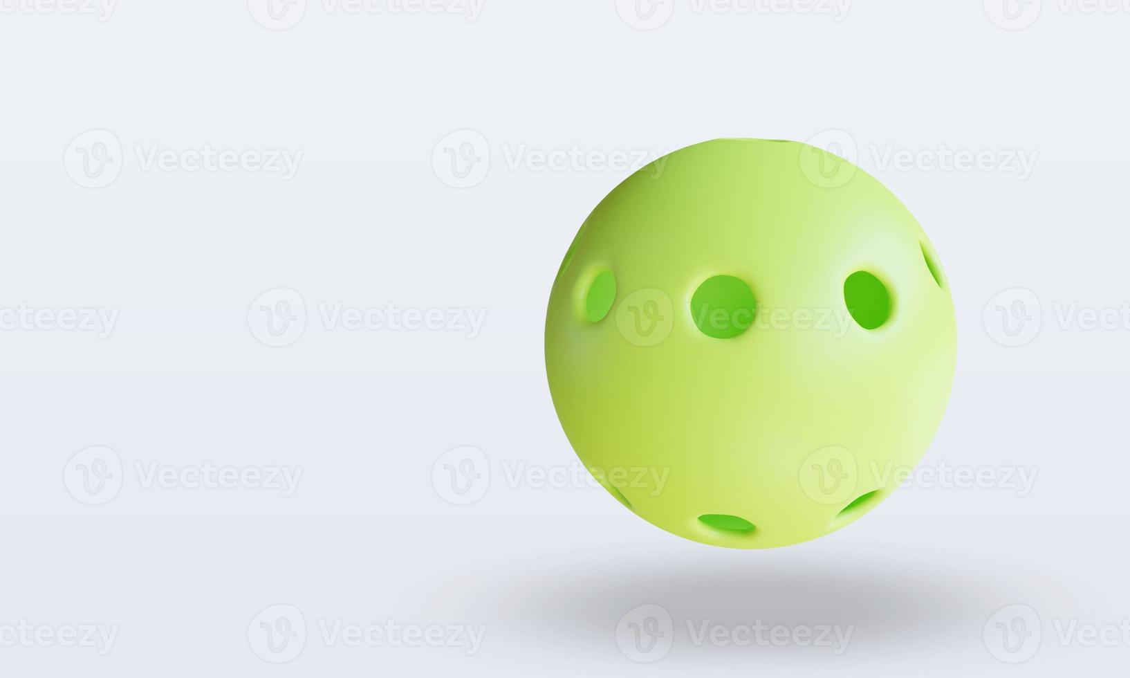 3d Sport Ball Pickleball rendering top view photo