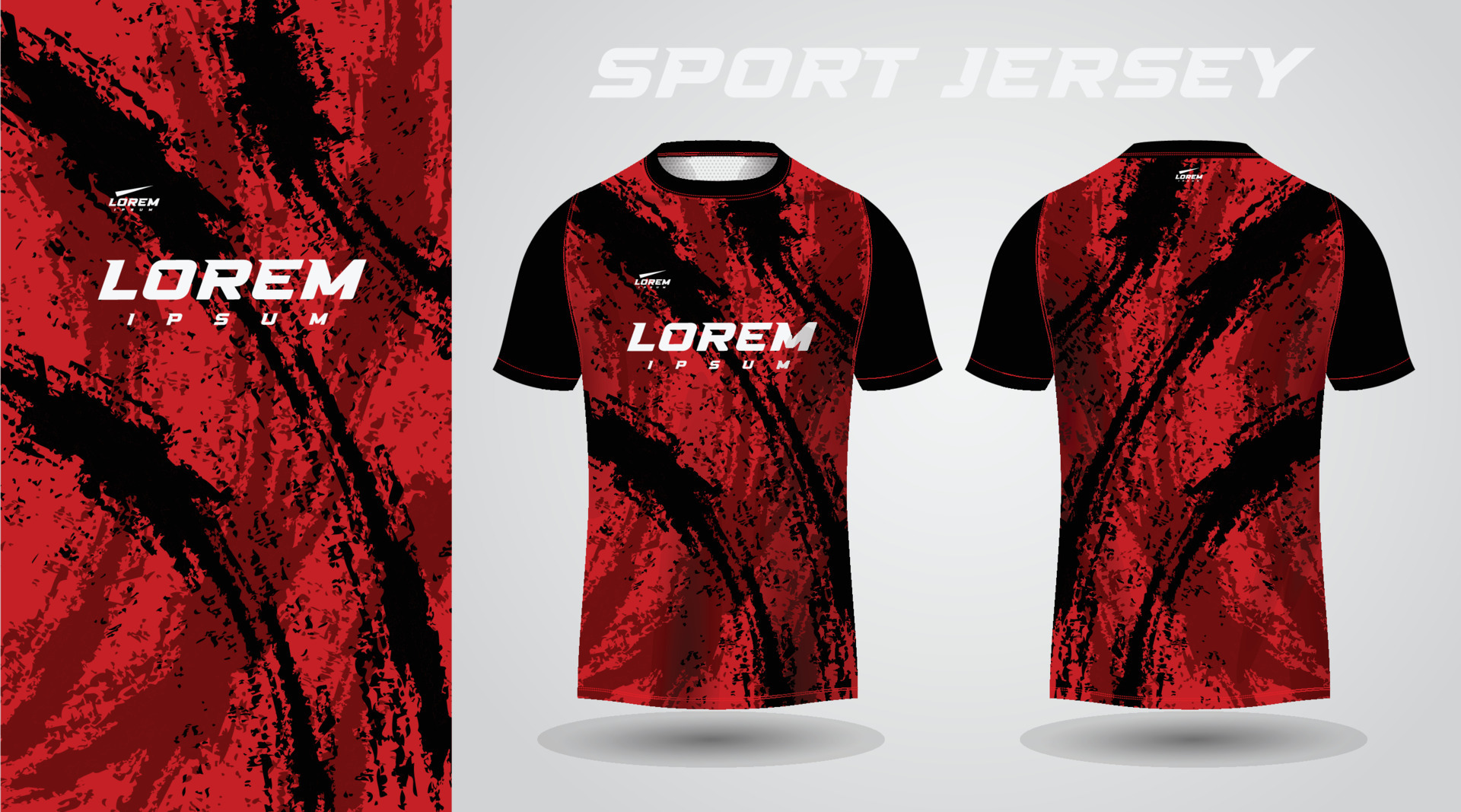 black red shirt sport jersey design 11477287 Vector Art at Vecteezy