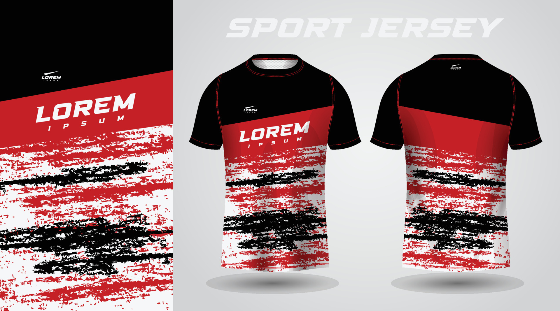 black red shirt sport jersey design 11477288 Vector Art at Vecteezy