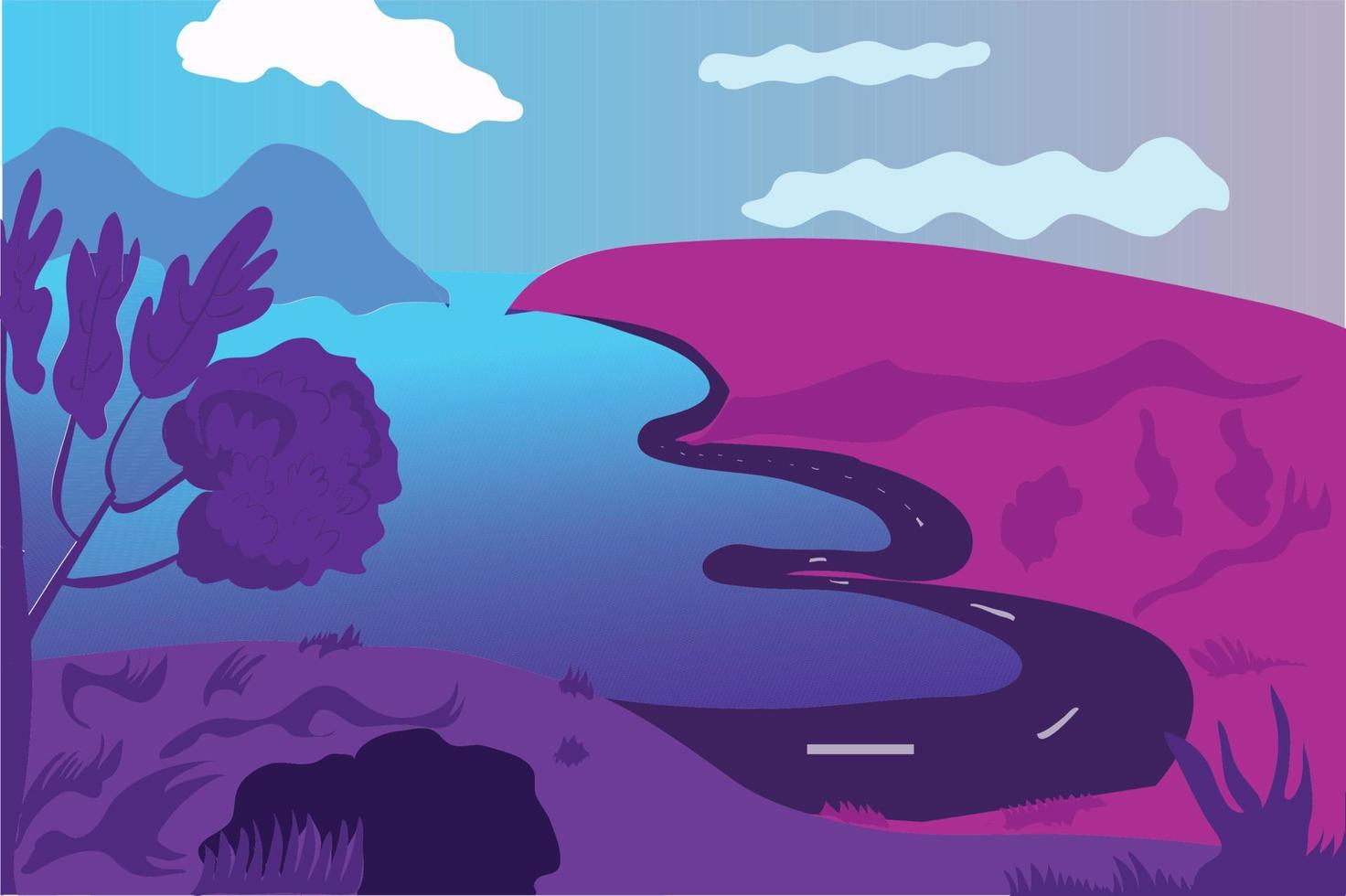 FLAT background ILLUSTRATION vector