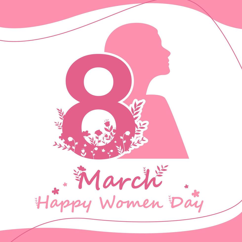 Happy International Women's Day Vector template