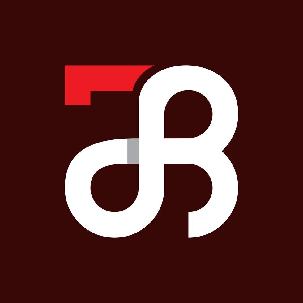 Letter JB Monogram Business Logo vector