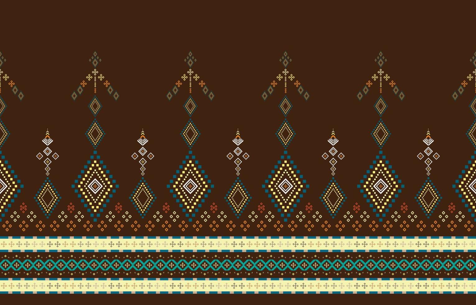 Abstract geometric pattern, Geometric ethnic oriental pattern traditional, design for wallpaper,fabric,curtain,carpet,clothing,Batik,wrapping, Geometric vector illustration, Embroidery style.