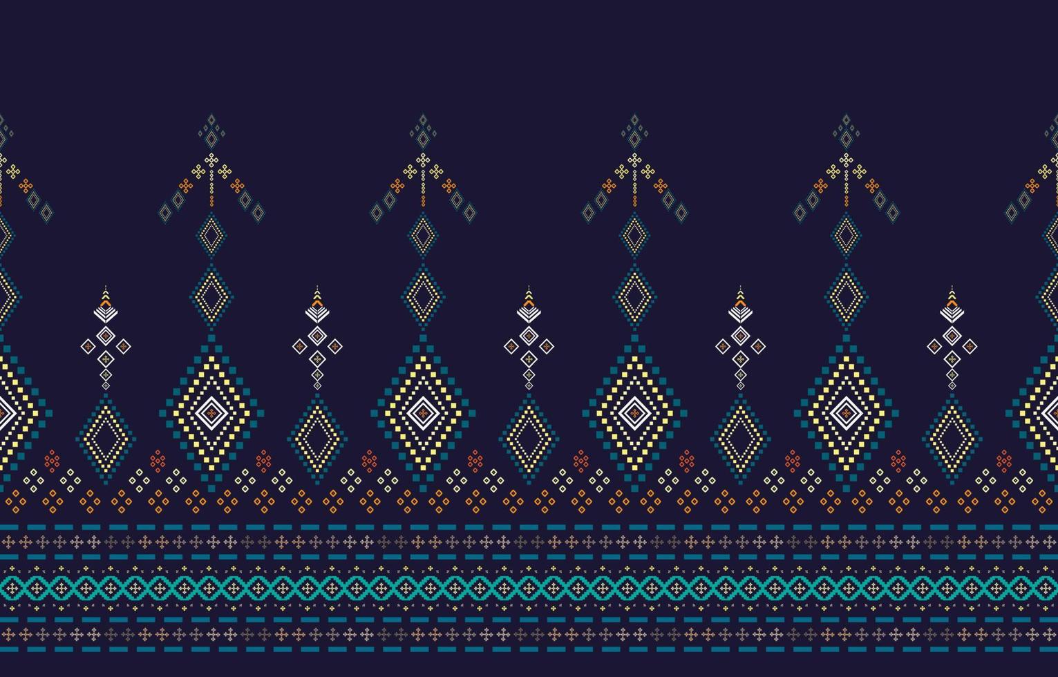 Abstract geometric pattern, Geometric ethnic oriental pattern traditional, design for wallpaper,fabric,curtain,carpet,clothing,Batik,wrapping, Geometric vector illustration, Embroidery style.