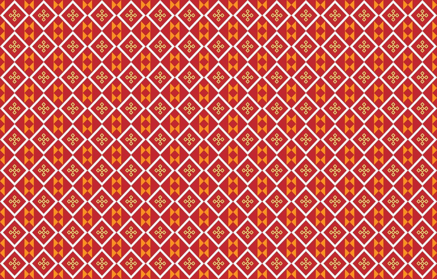 patrón geométrico abstracto, patrón oriental étnico geométrico tradicional, diseño para papel tapiz, tela, cortina, alfombra, ropa, batik, envoltura, ilustración vectorial geométrica, estilo bordado. vector