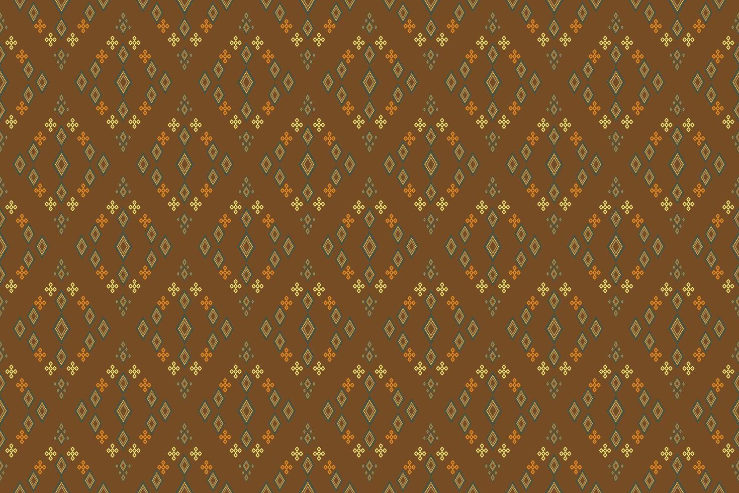 patrón geométrico abstracto, patrón oriental étnico geométrico tradicional, diseño para papel tapiz, tela, cortina, alfombra, ropa, batik, envoltura, ilustración vectorial geométrica, estilo bordado. vector